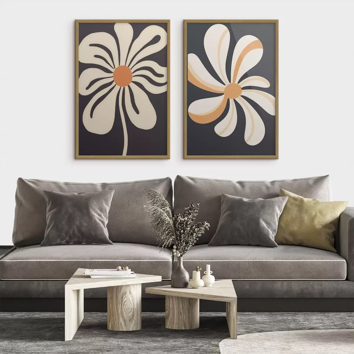 Poster Grafische Blumen d00512
