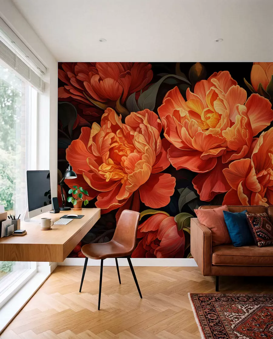 Fototapete Warmer Blumenabend w05044