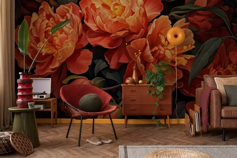 Fototapete Warmer Blumenabend w05044