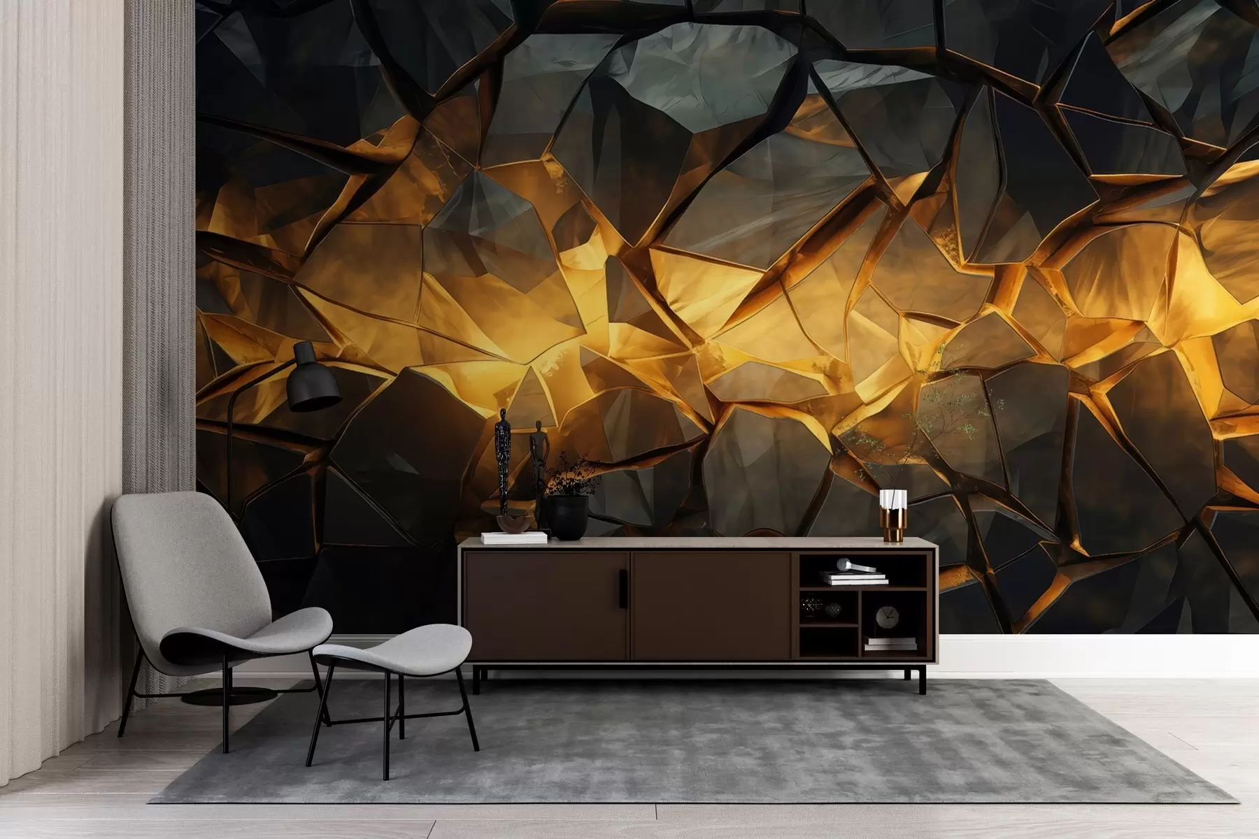 Fototapete Aquarell-Steinimitation w05045