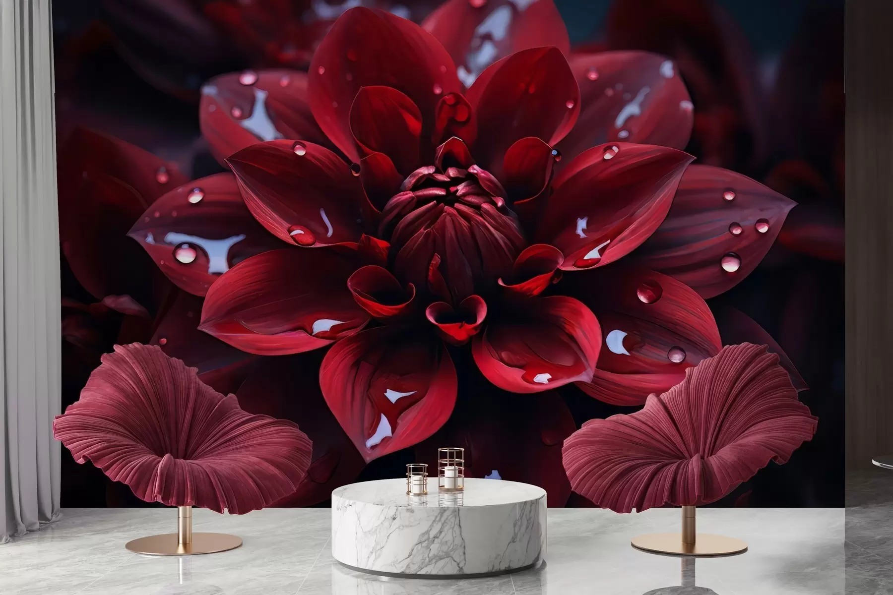 Fototapete Saftige Chrysantheme w05057