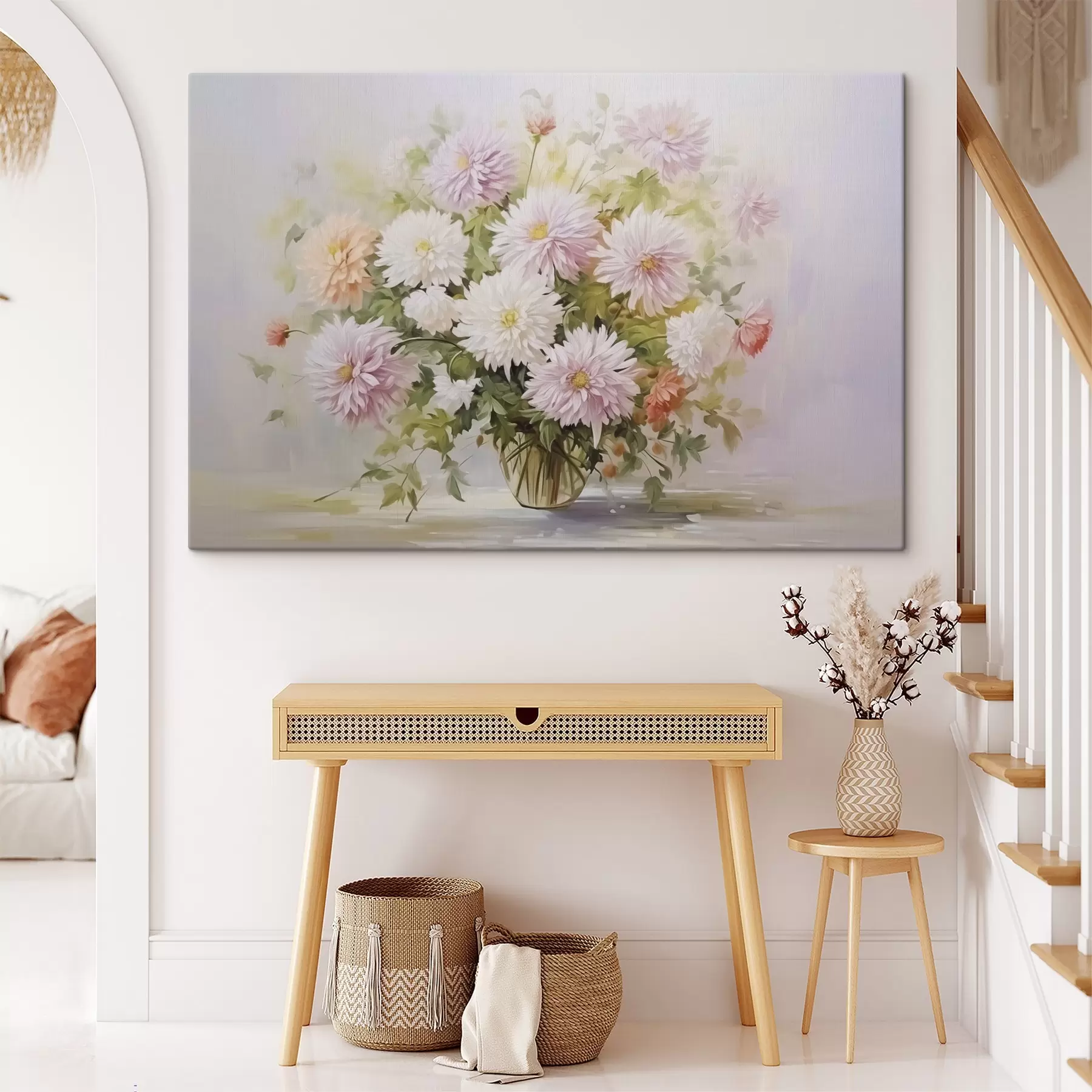 Fototapete Chrysanthemen in einem Blumentopf s47154