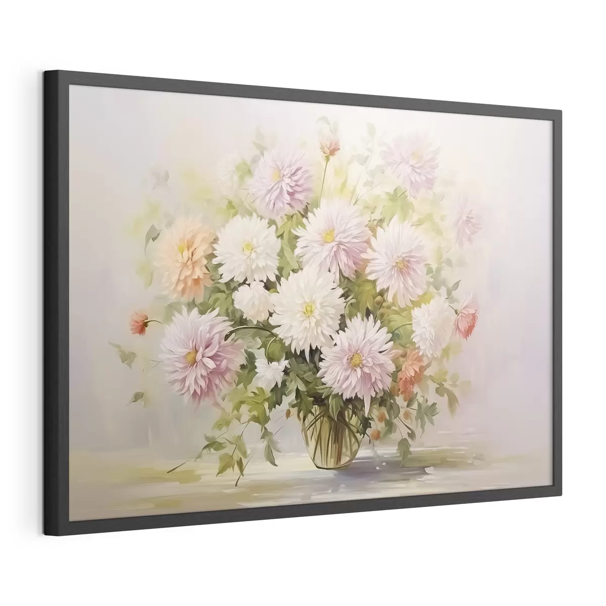 Poster Chrysanthemen in einem Blumentopf f47154