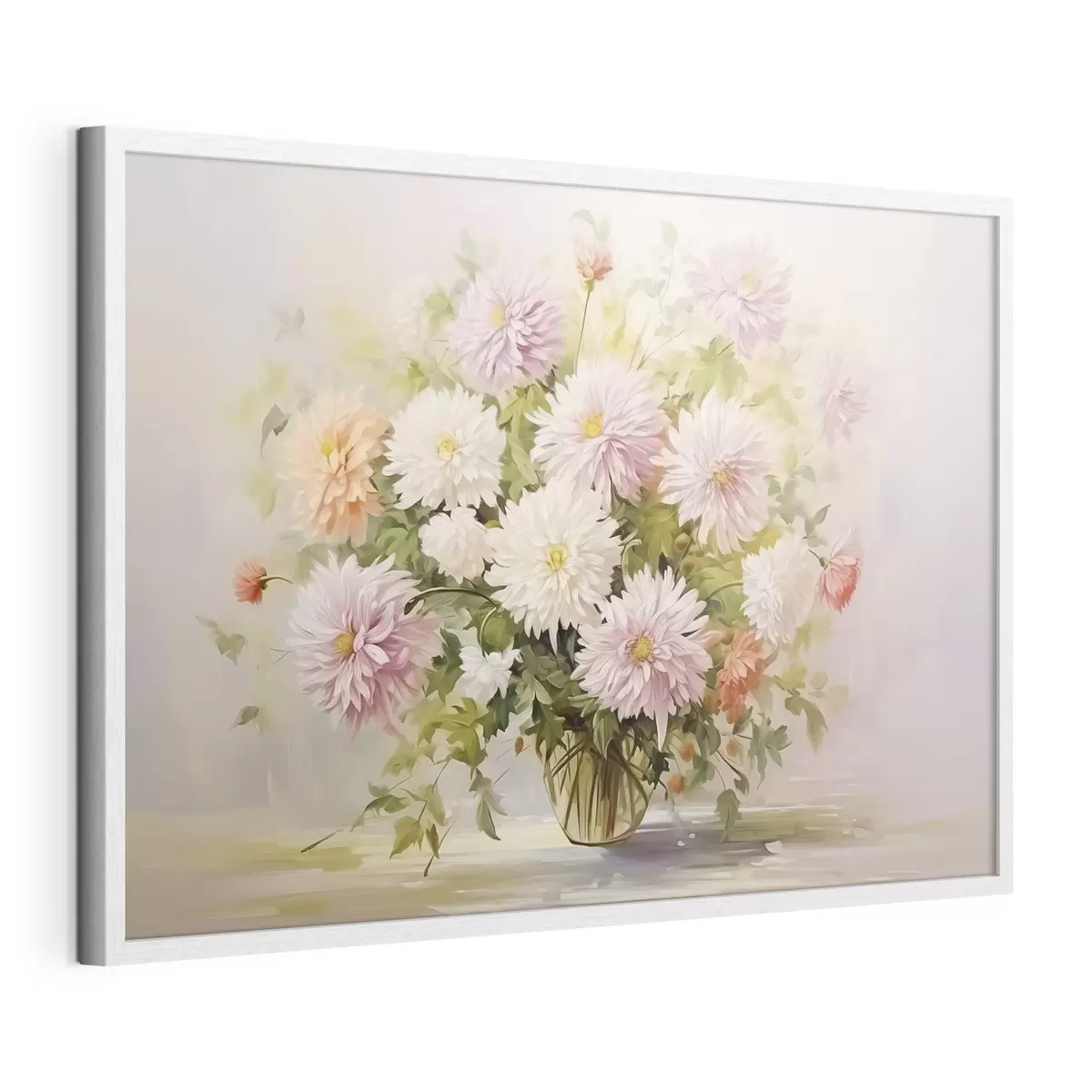 Poster Chrysanthemen in einem Blumentopf f47154