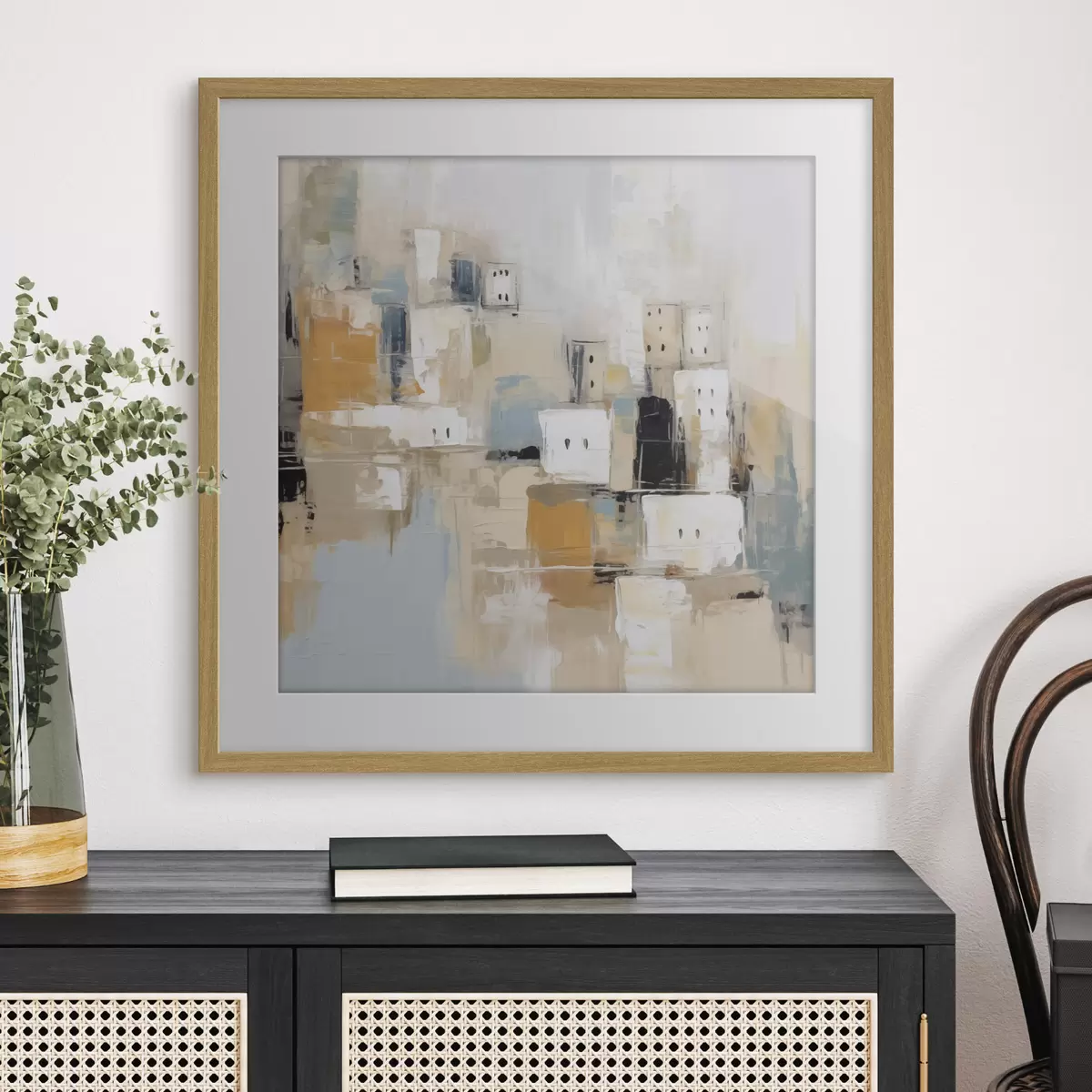 Poster Stadt in schwebender Stille f47242