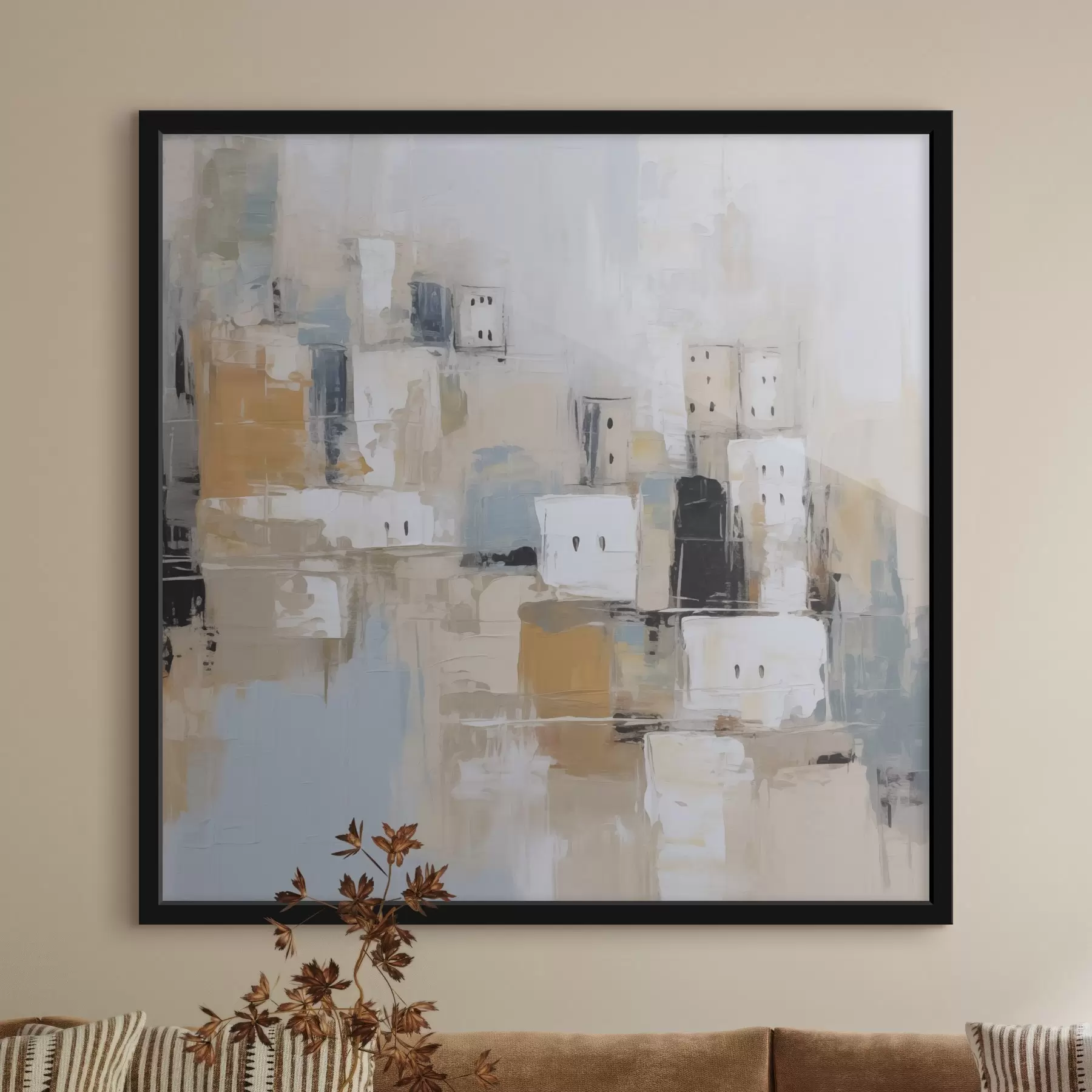 Fototapete Abstrakte Stadtimitation der Malerei f47242