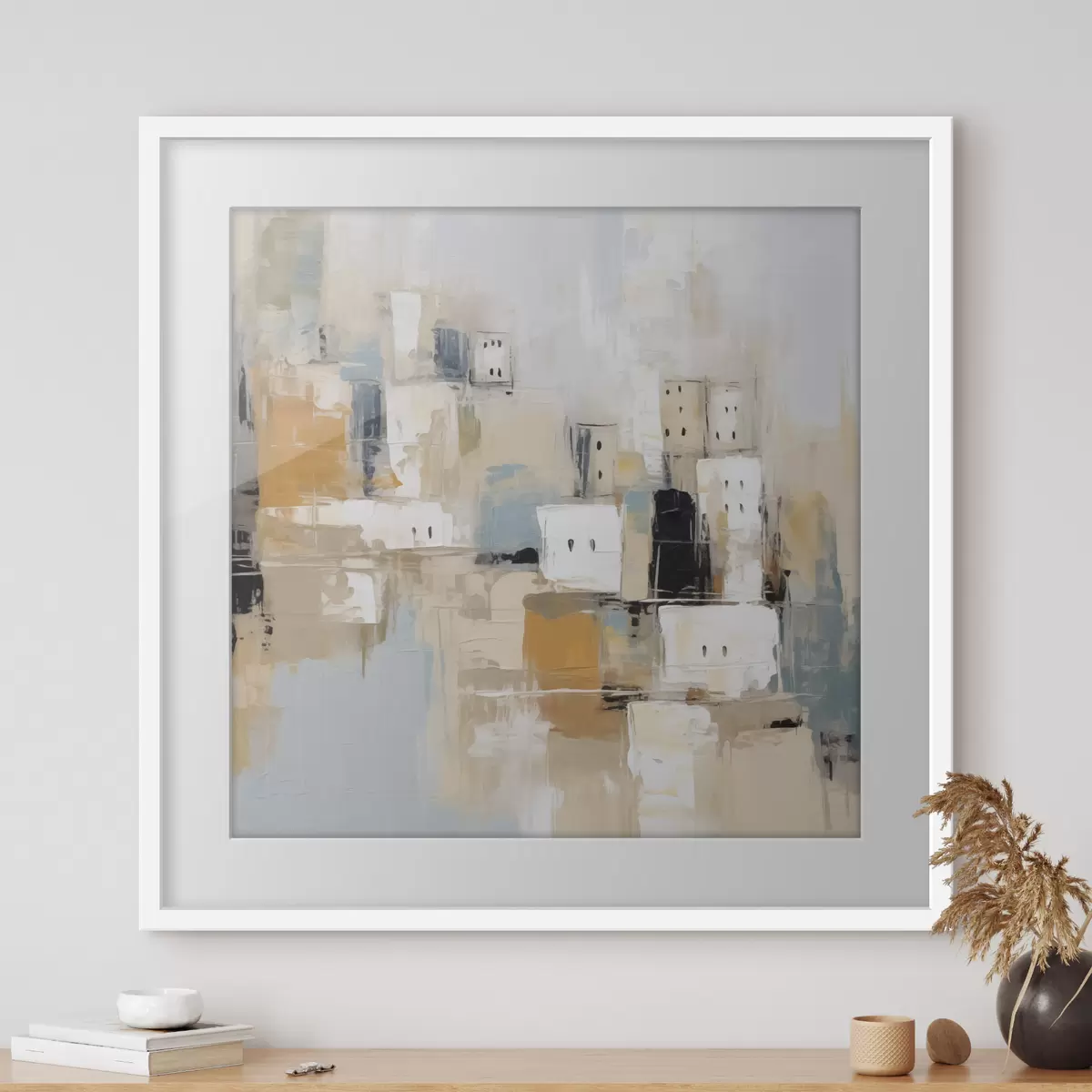 Poster Stadt in schwebender Stille f47242