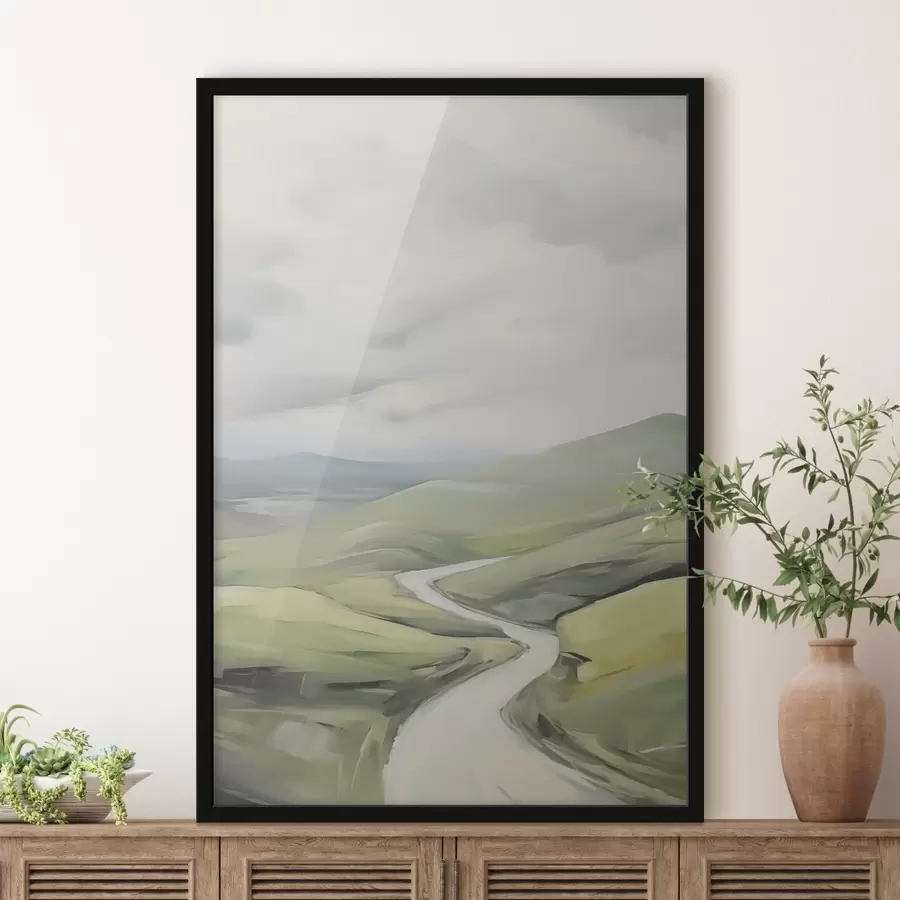 Fototapete Straße auf dem Feld f47244