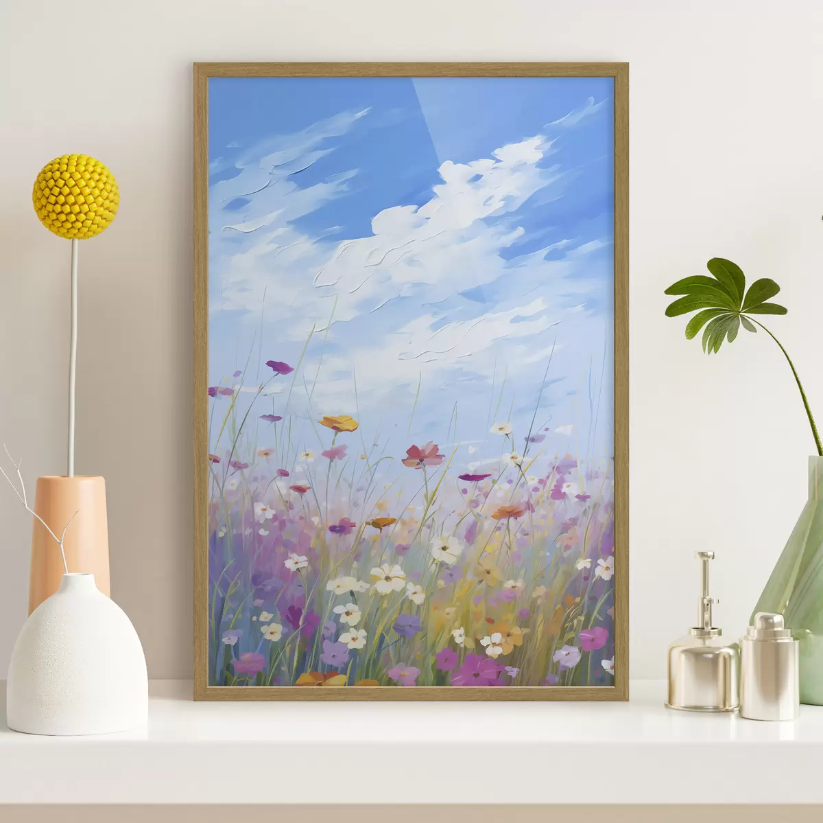 Poster Wildblumen-Imitationsgemälde f47245