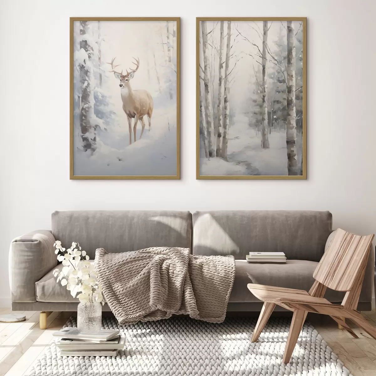 Poster Winterwaldlandschaft d00836