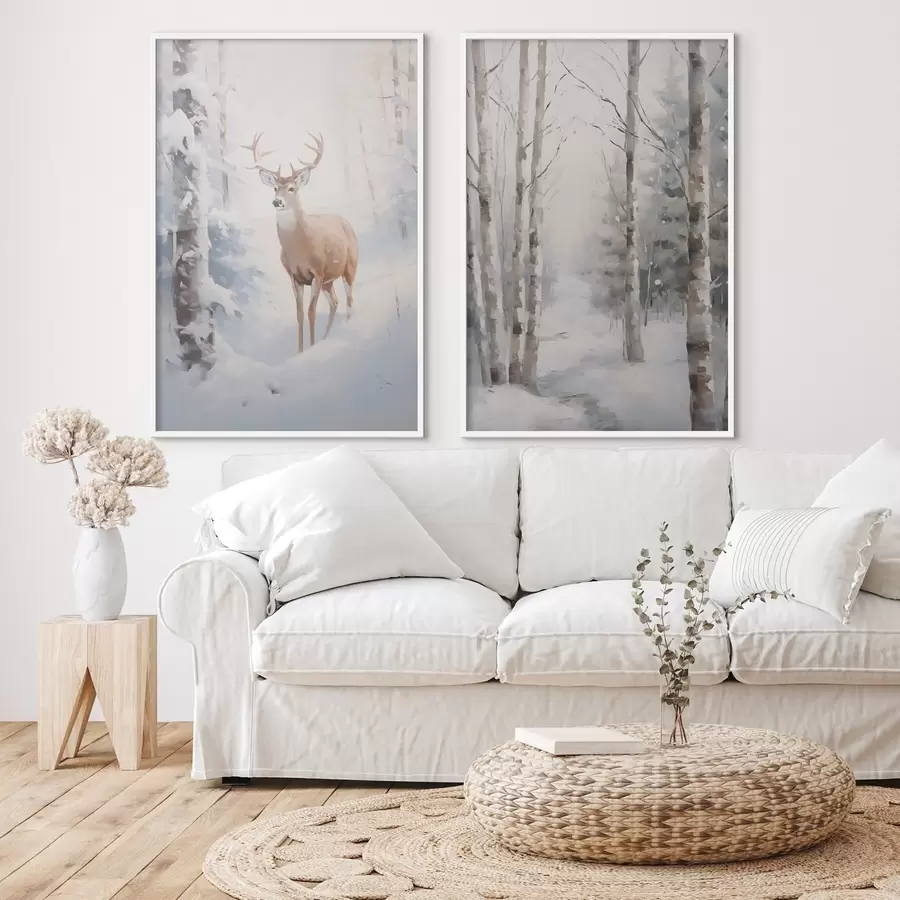 Fototapete Winterwaldlandschaft d00836