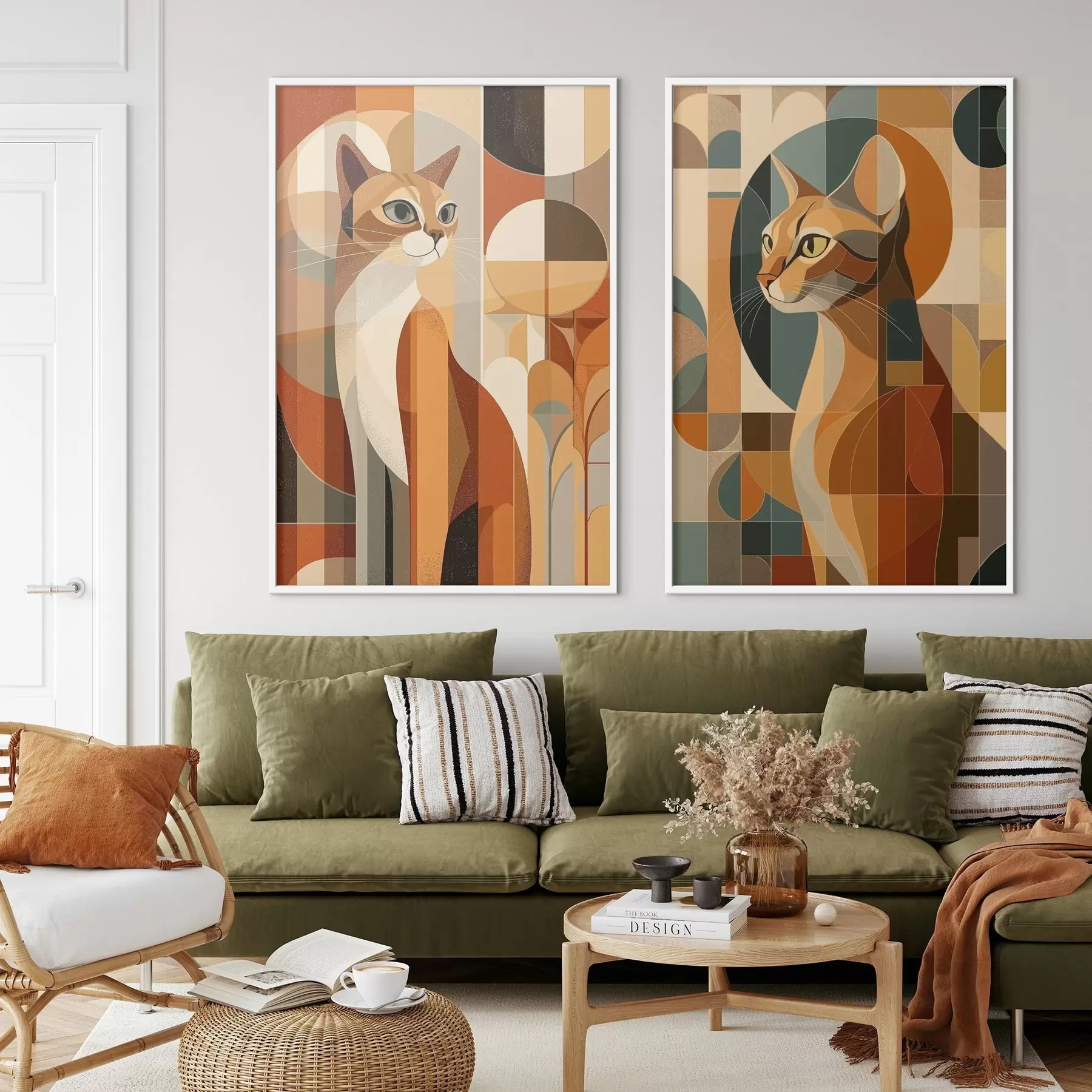 Fototapete Abstrakte Katzen d00841