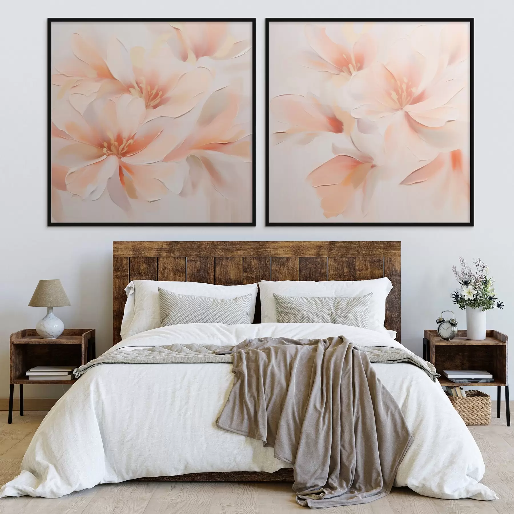 Fototapete Abstrakte zarte Blumen d00789