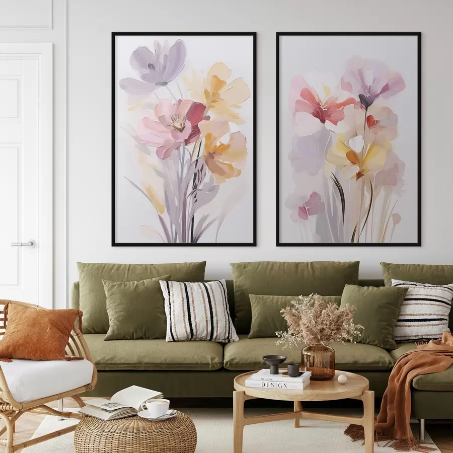 Fototapete Abstrakter Blumenstrauß d00910