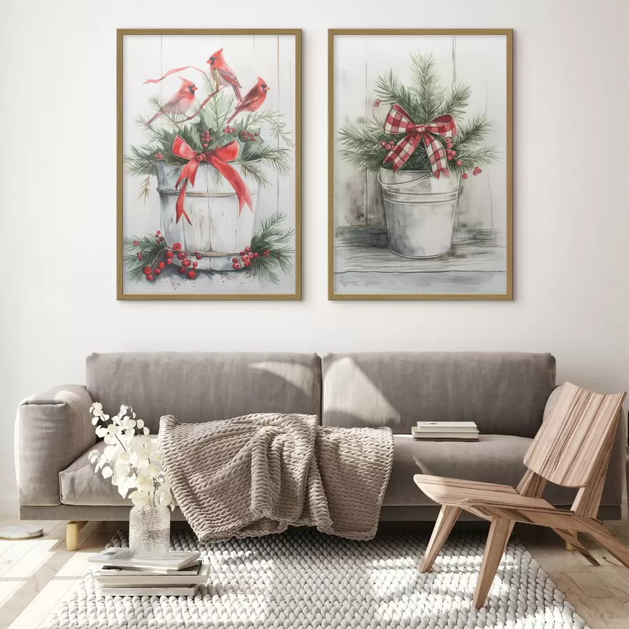 Fototapete Weihnachtstöpfe d00959
