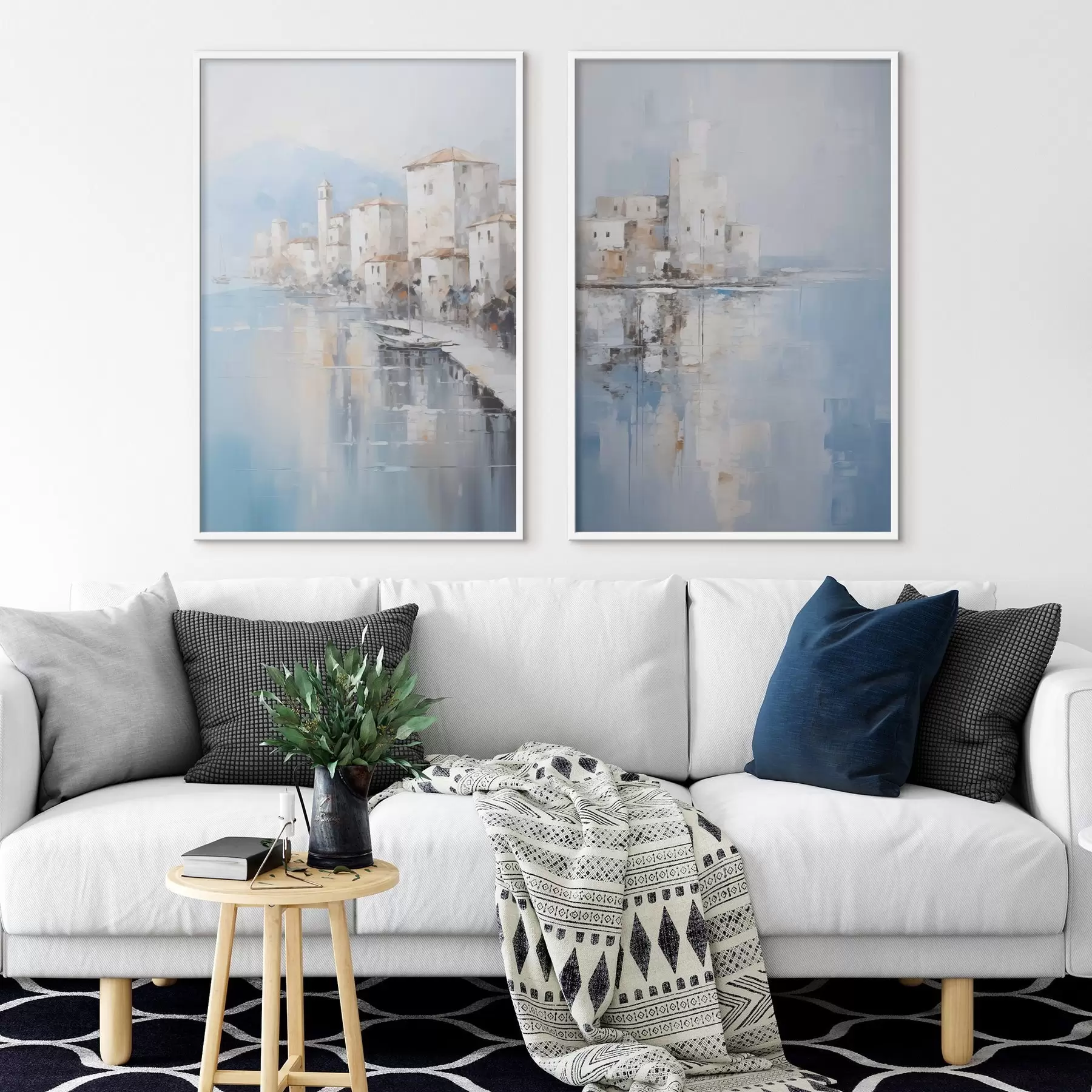 Fototapete Abstrakte Landschaftsimitation in der Malerei d00997