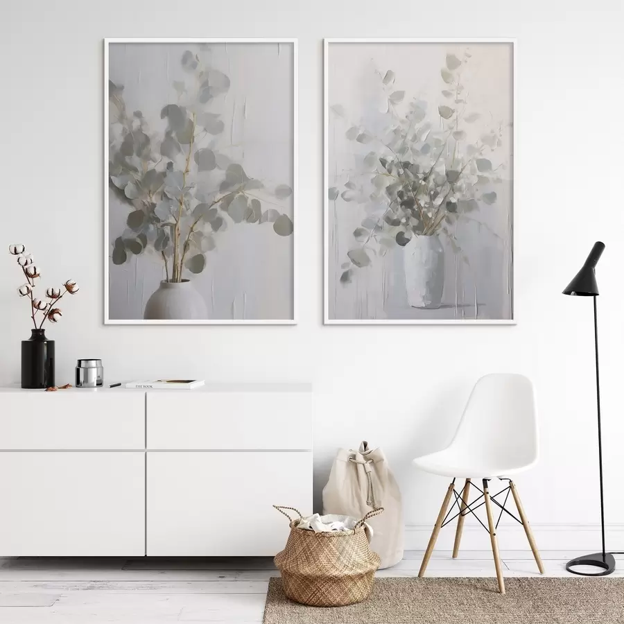 Fototapete Zweige in einer Vase – Imitationsgemälde d01020