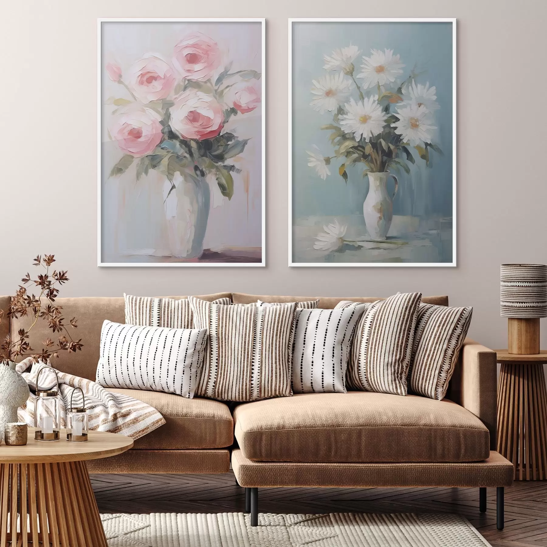Fototapete Blumen in einer Vase – Imitationsgemälde d01027