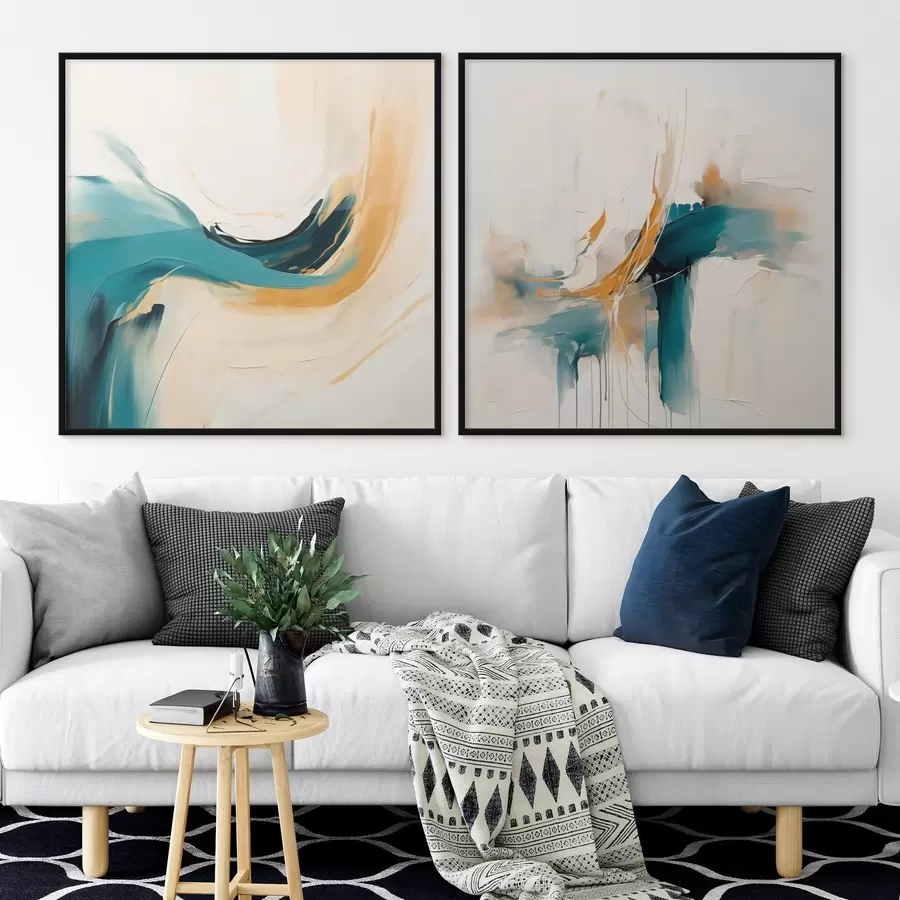 Fototapete Künstlerische Komposition mit sanften Farbübergängen d00989