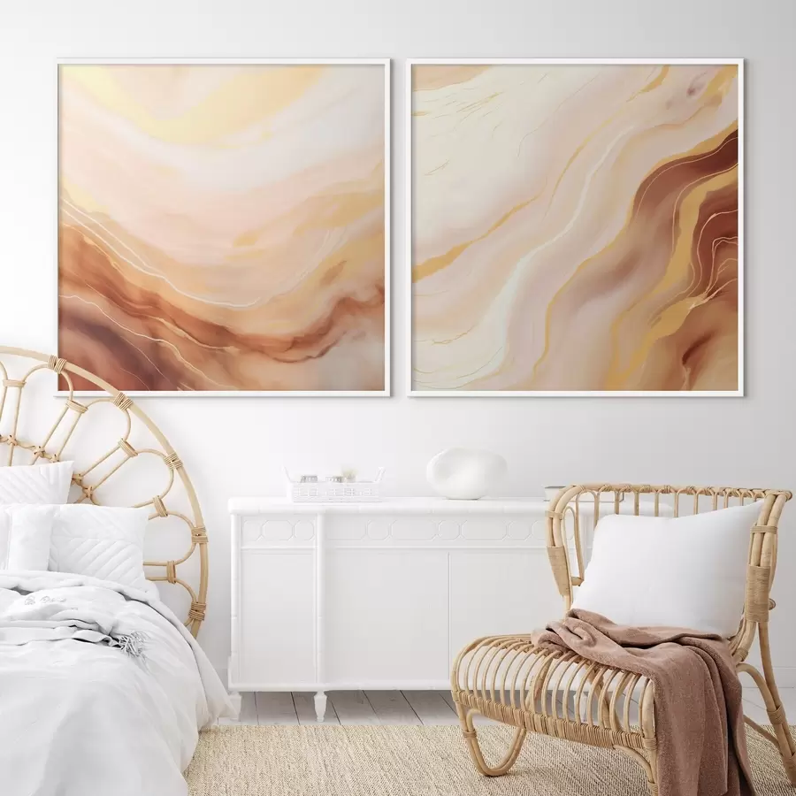 Fototapete Leichte, wellenförmige Strukturen in Aquarelltechnik d00991