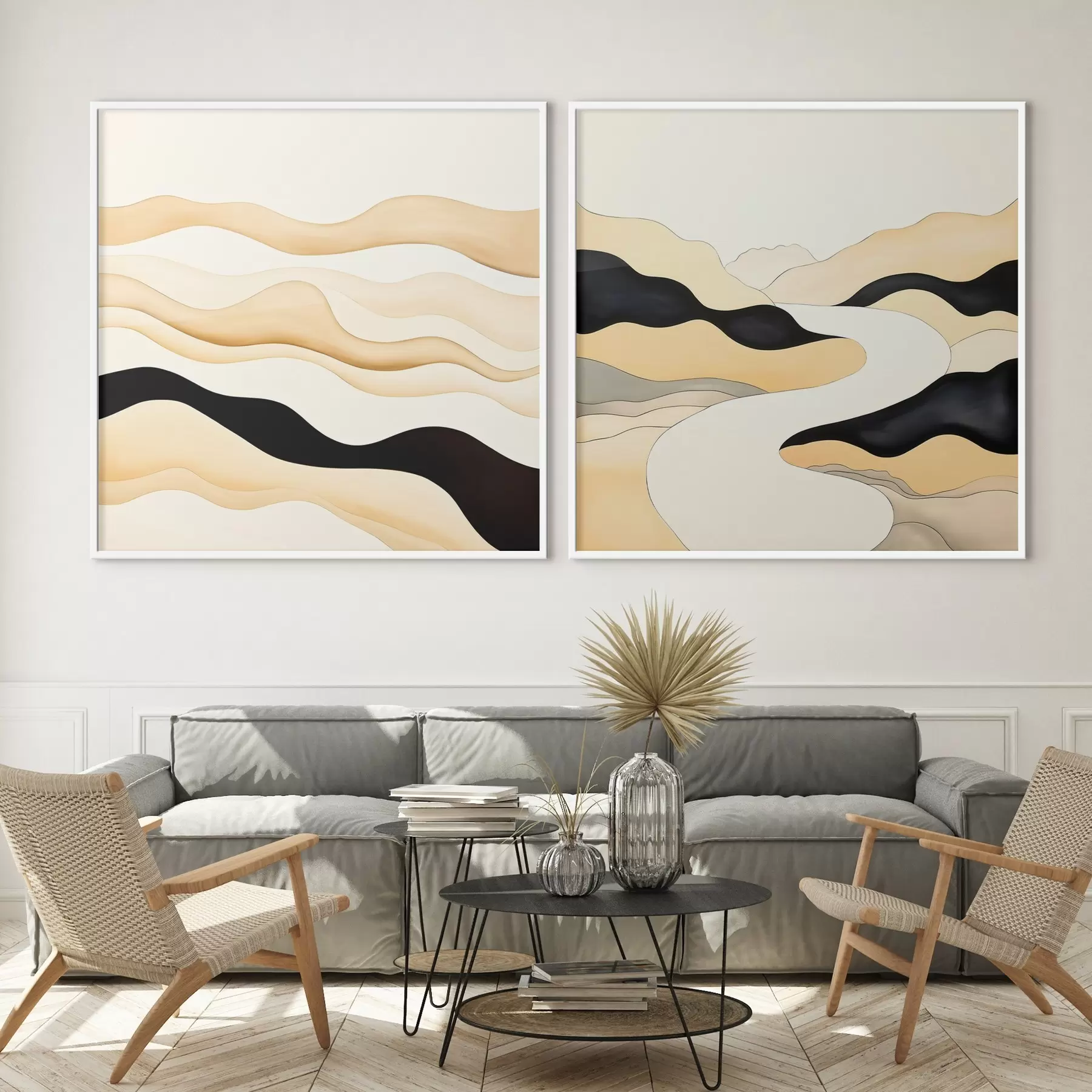 Fototapete Abstrakte Formen, inspiriert von natürlichen Rhythmen d00992