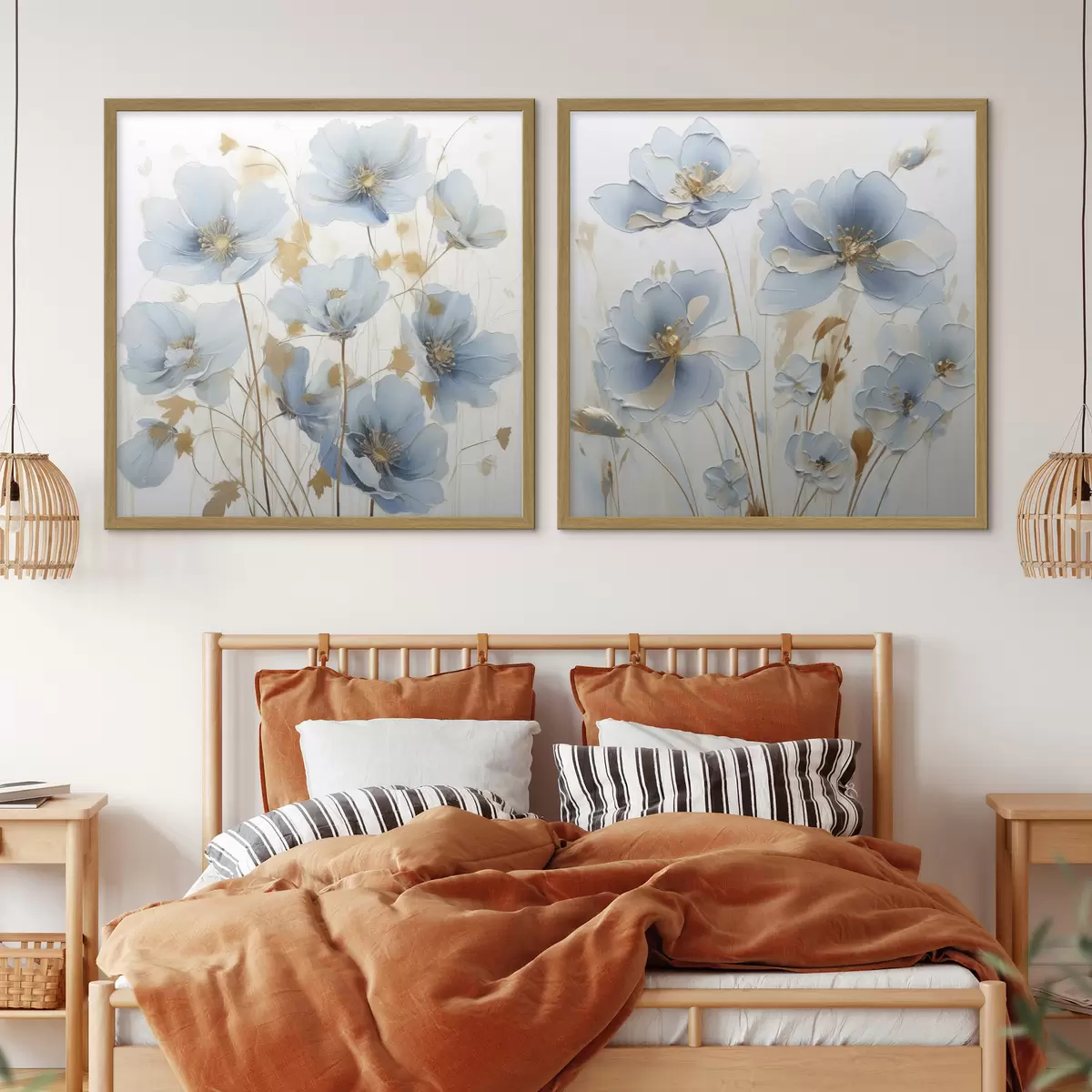 Poster Zarte Blumenimitation aus der Malerei d01044