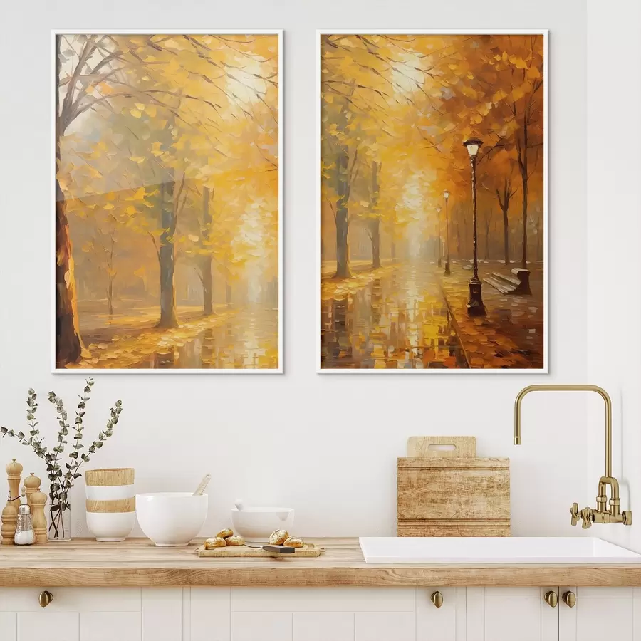 Fototapete Herbst im Park d01052