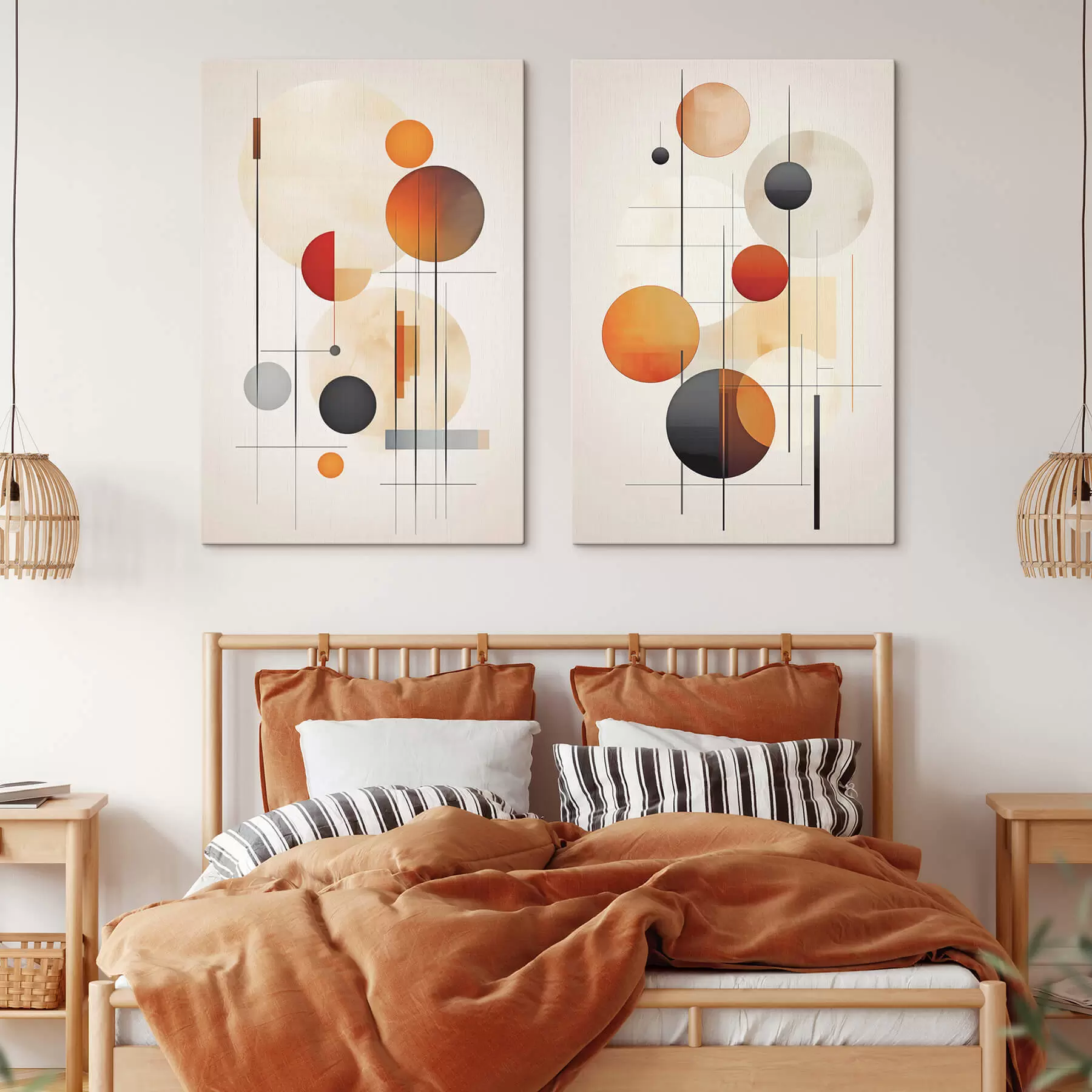 Fototapete Geometrische Abstraktion mit Kugeln m01103