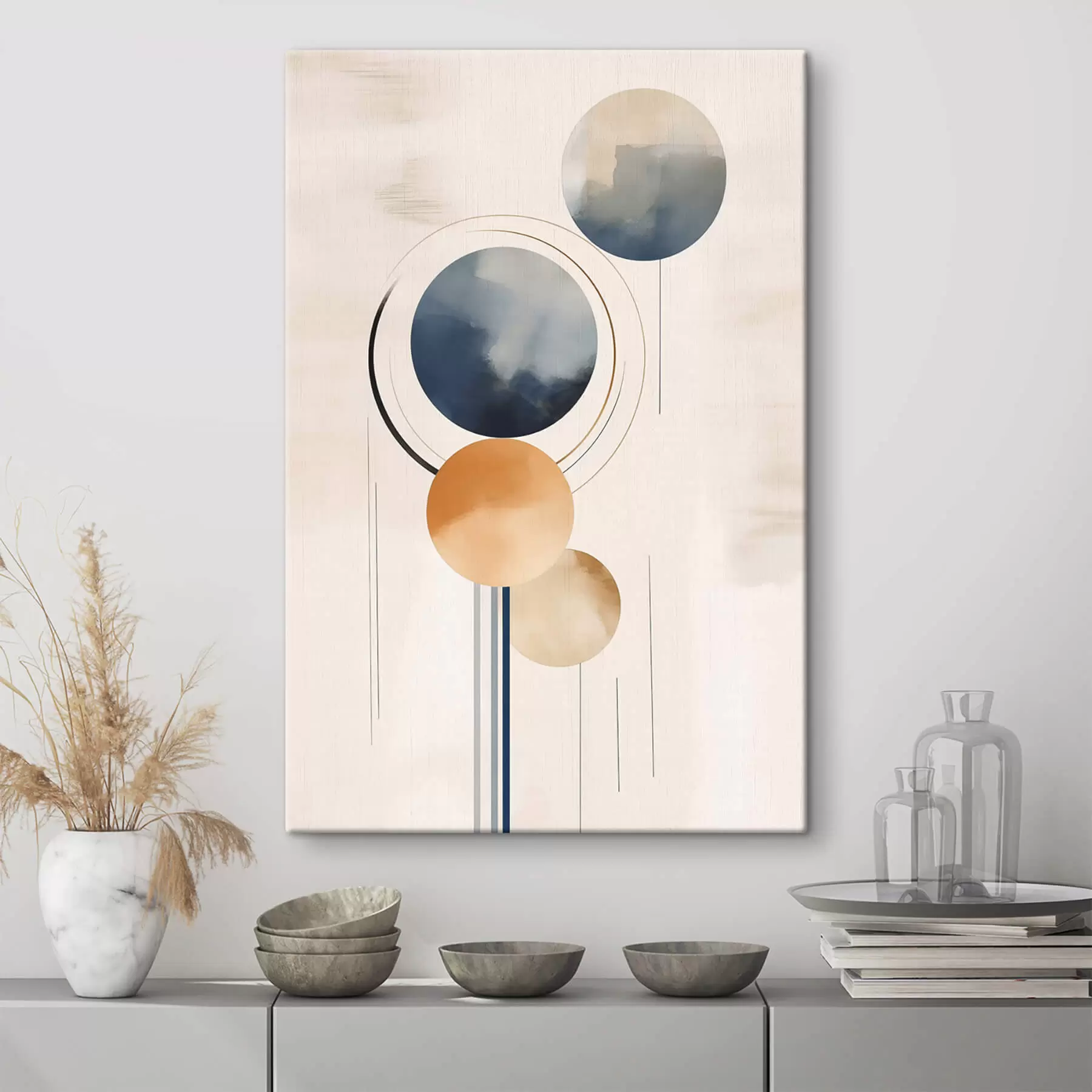 Fototapete Abstraktion mit Kugeln s47100