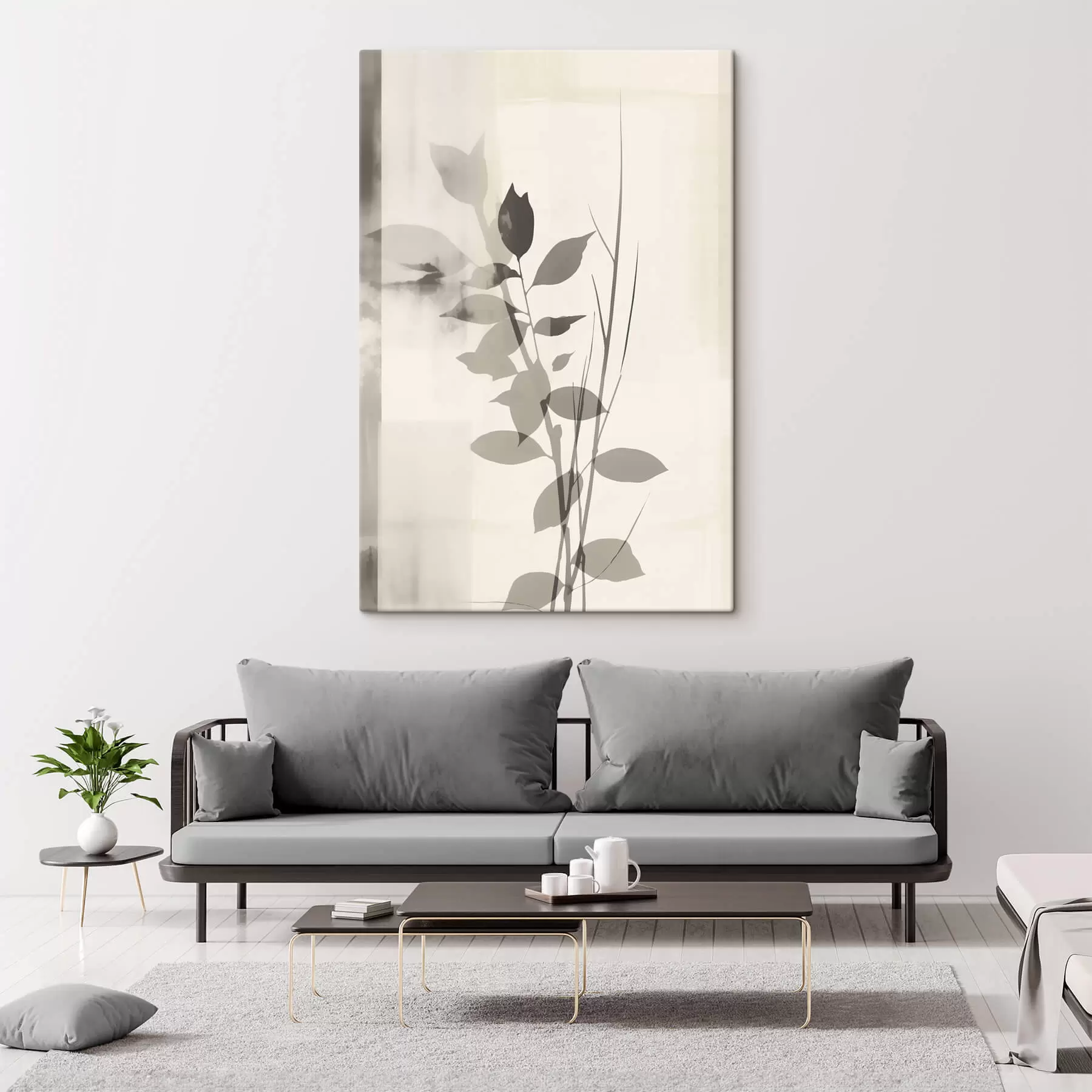 Fototapete Abstrakte Blattzweige s47103