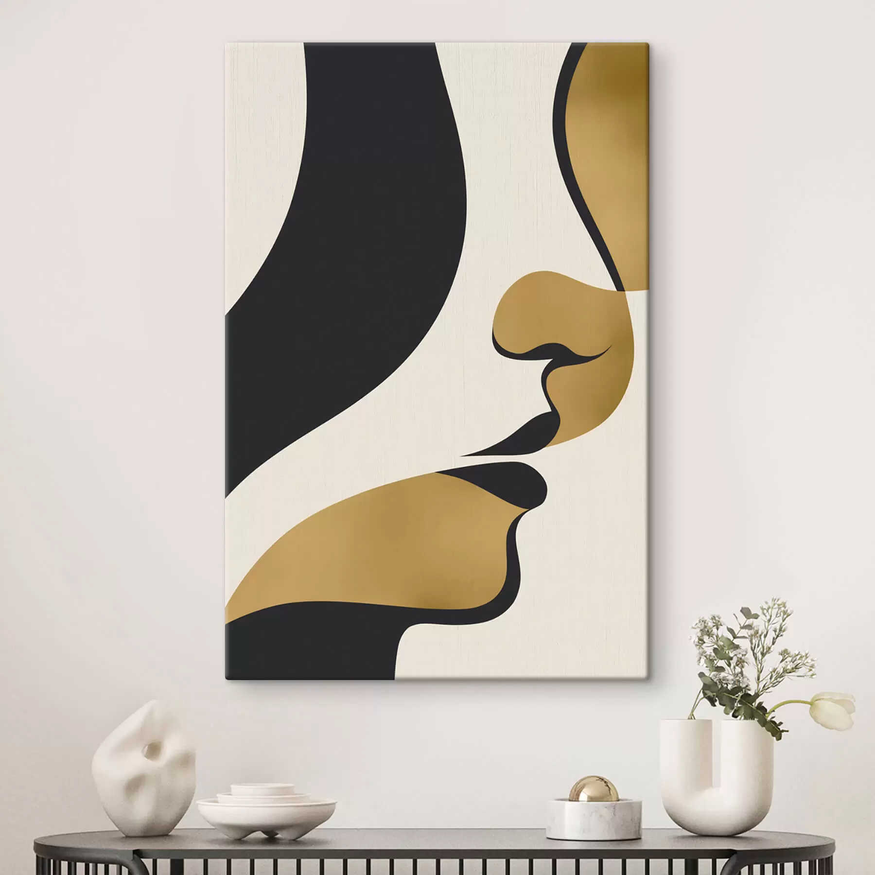 Fototapete Abstrakte Silhouette eines Gesichts s47251