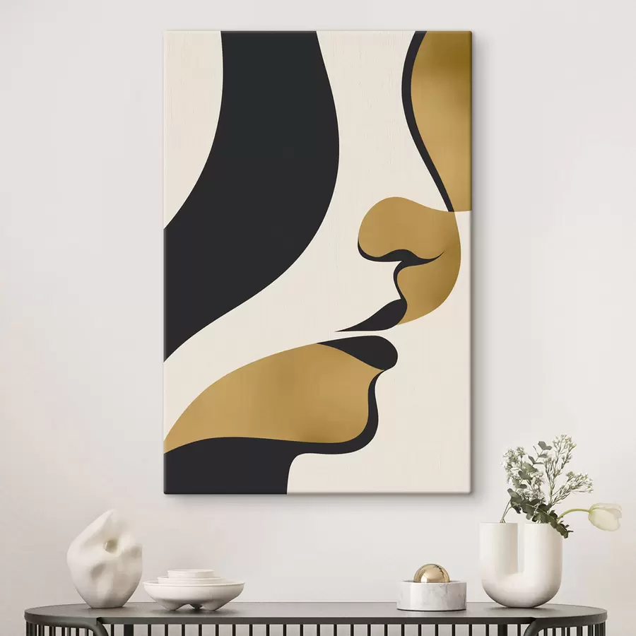 Fototapete Abstrakte Silhouette eines Gesichts s47251