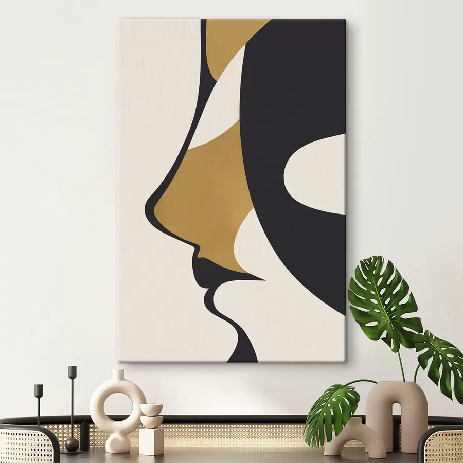 Fototapete Abstrakte Silhouette eines Gesichts s47252