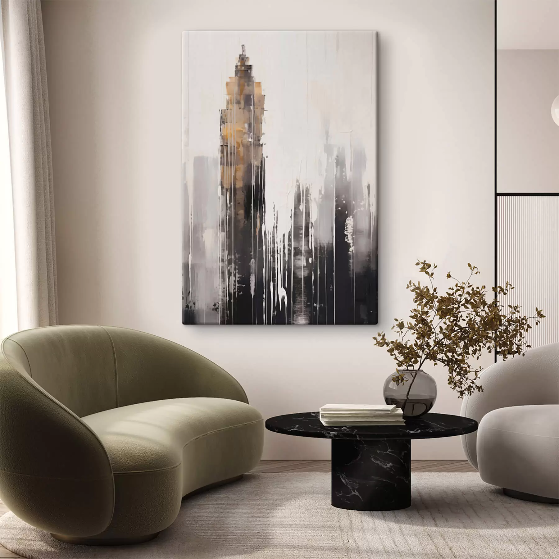 Fototapete Abstrakter Wolkenkratzer s47254