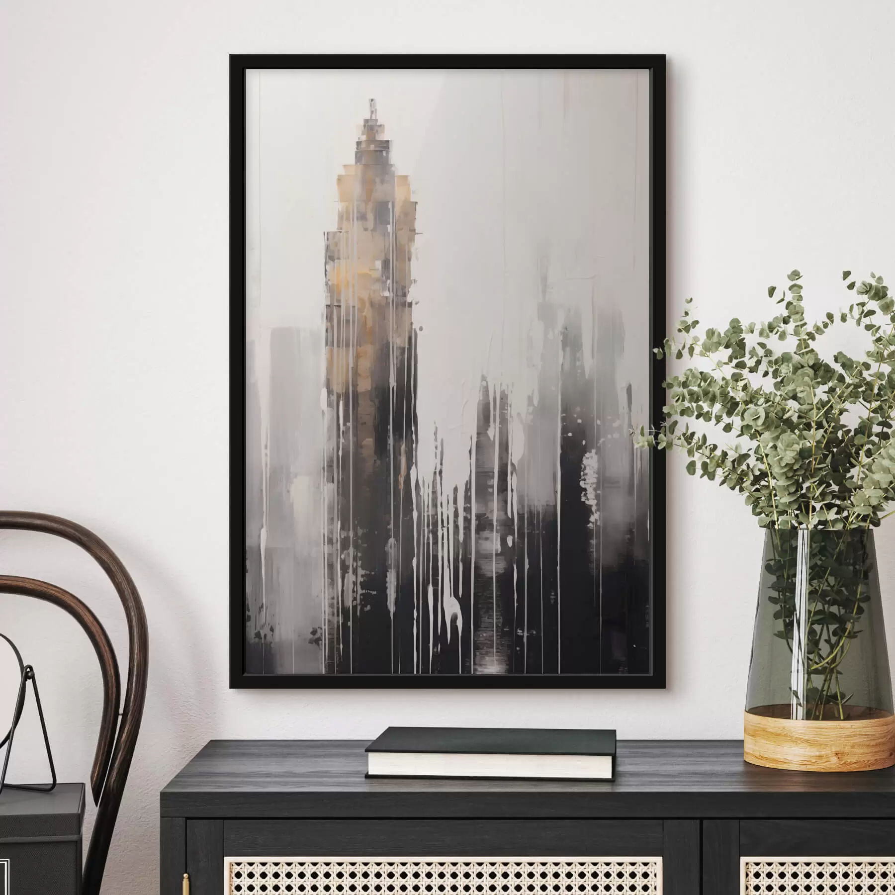 Fototapete Abstrakter Wolkenkratzer f47254