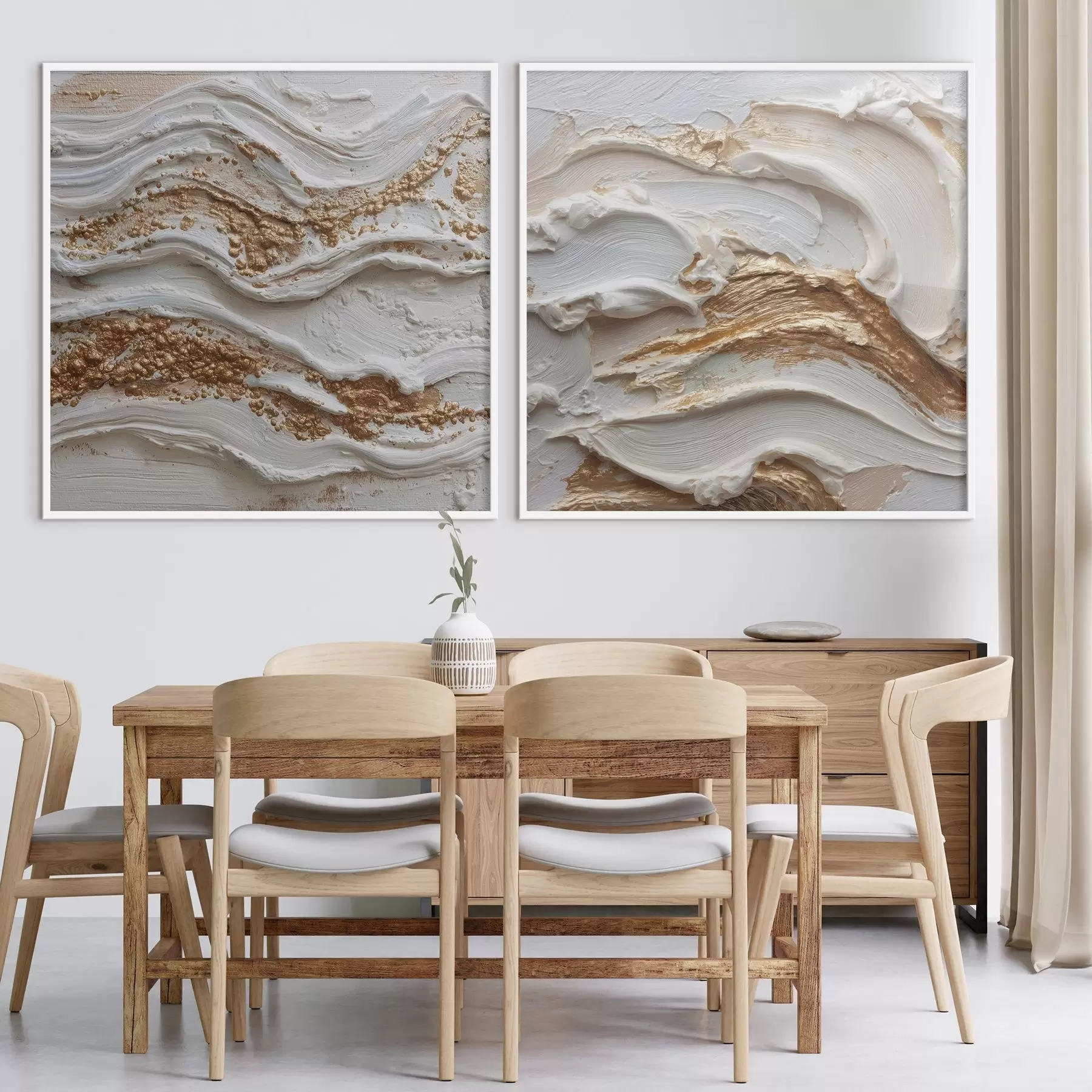 Fototapete Volumetrische Abstraktion mit weißen und gelben Strichen d00742