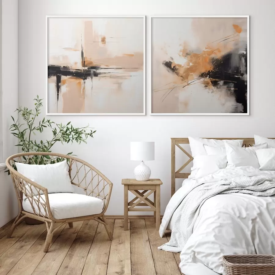 Fototapete Geometrie und Ausdruck im Ölstil d00901