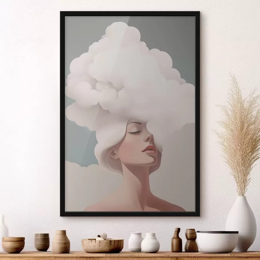 Fototapete Das Mädchen und die Wolke f47338