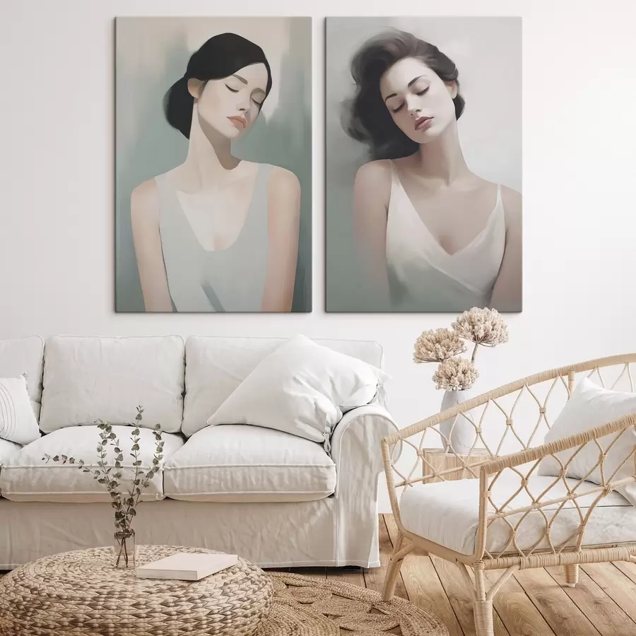 Fototapete Ein Mädchen mit geschlossenen Augen m01188