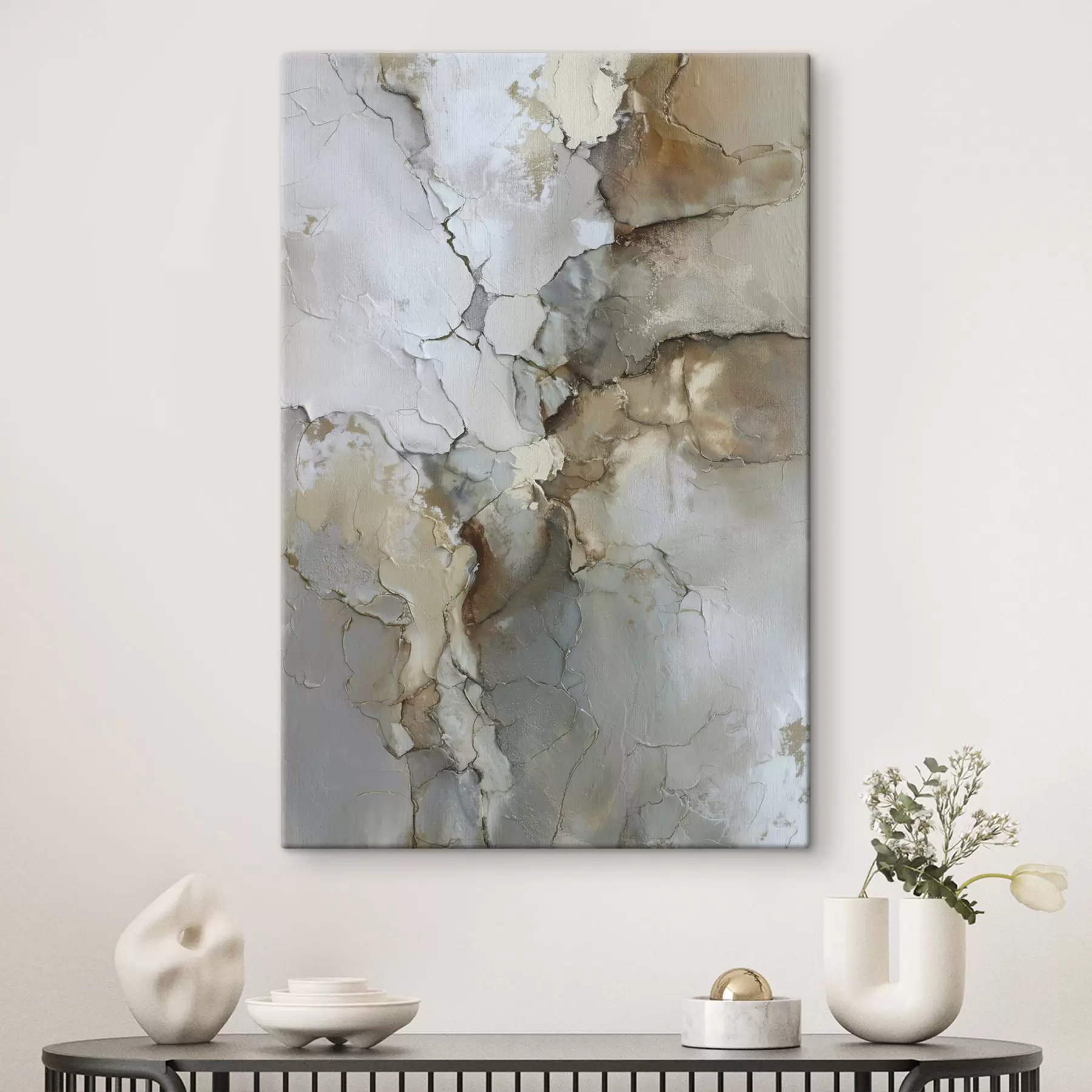 Fototapete Imitation einer abstrakten Textur mit Rissen s47118