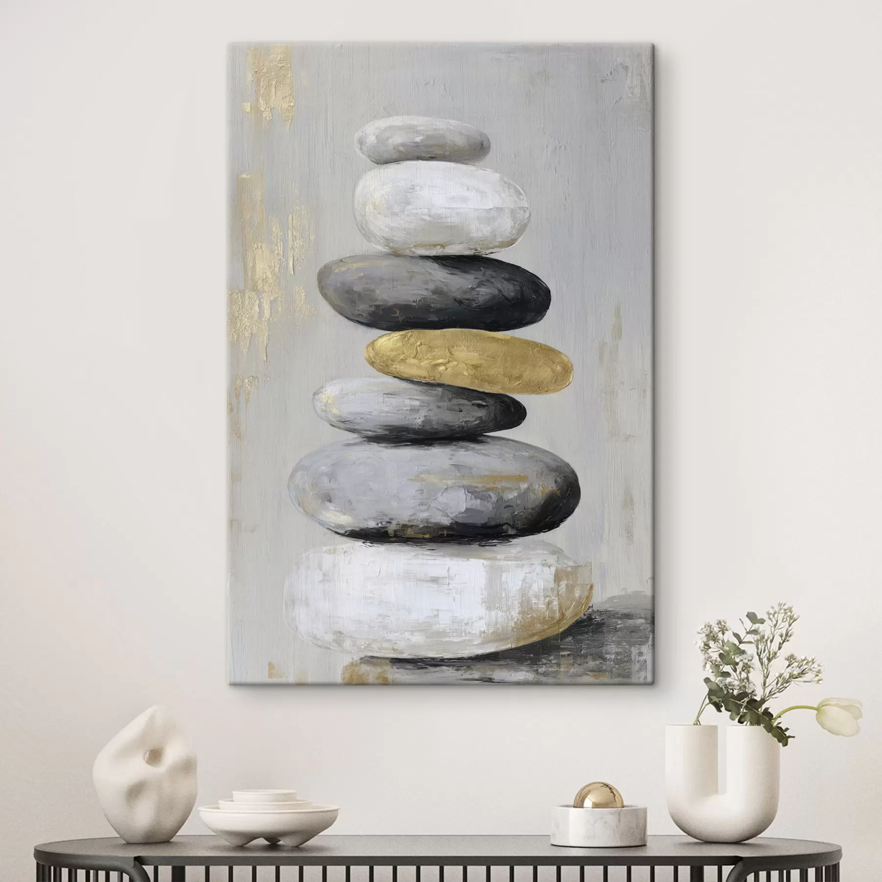 Fototapete große Steine im Stil der Malerei s47236