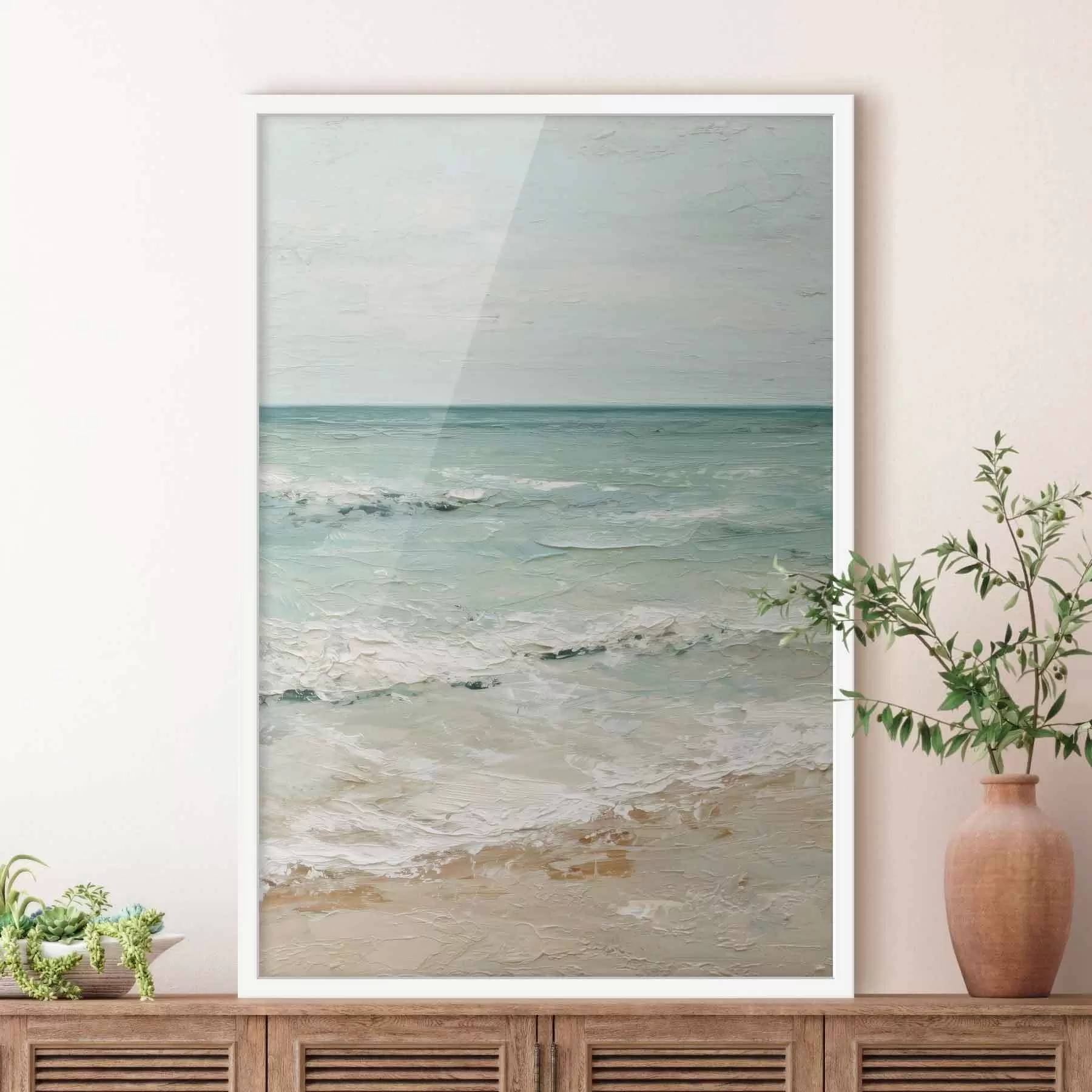 Fototapete Küste im Stil eines Ölgemäldes f47119