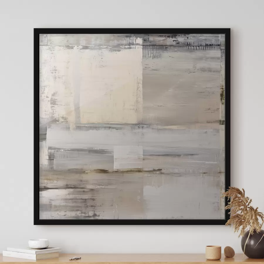 Fototapete zeitgenössische Abstraktion in gedämpften Farbtönen f47121