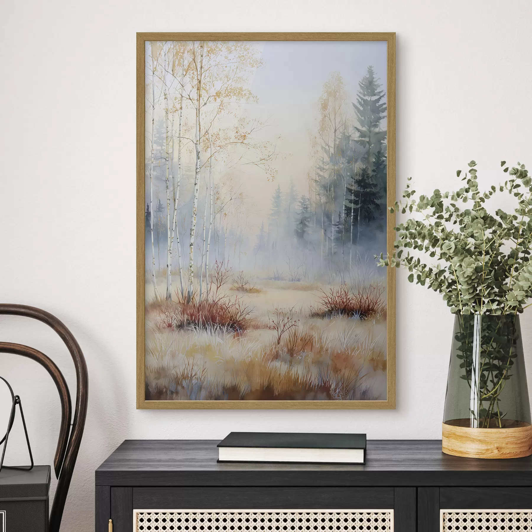 Fototapete Landschaft Erste Fröste im Wald f47129