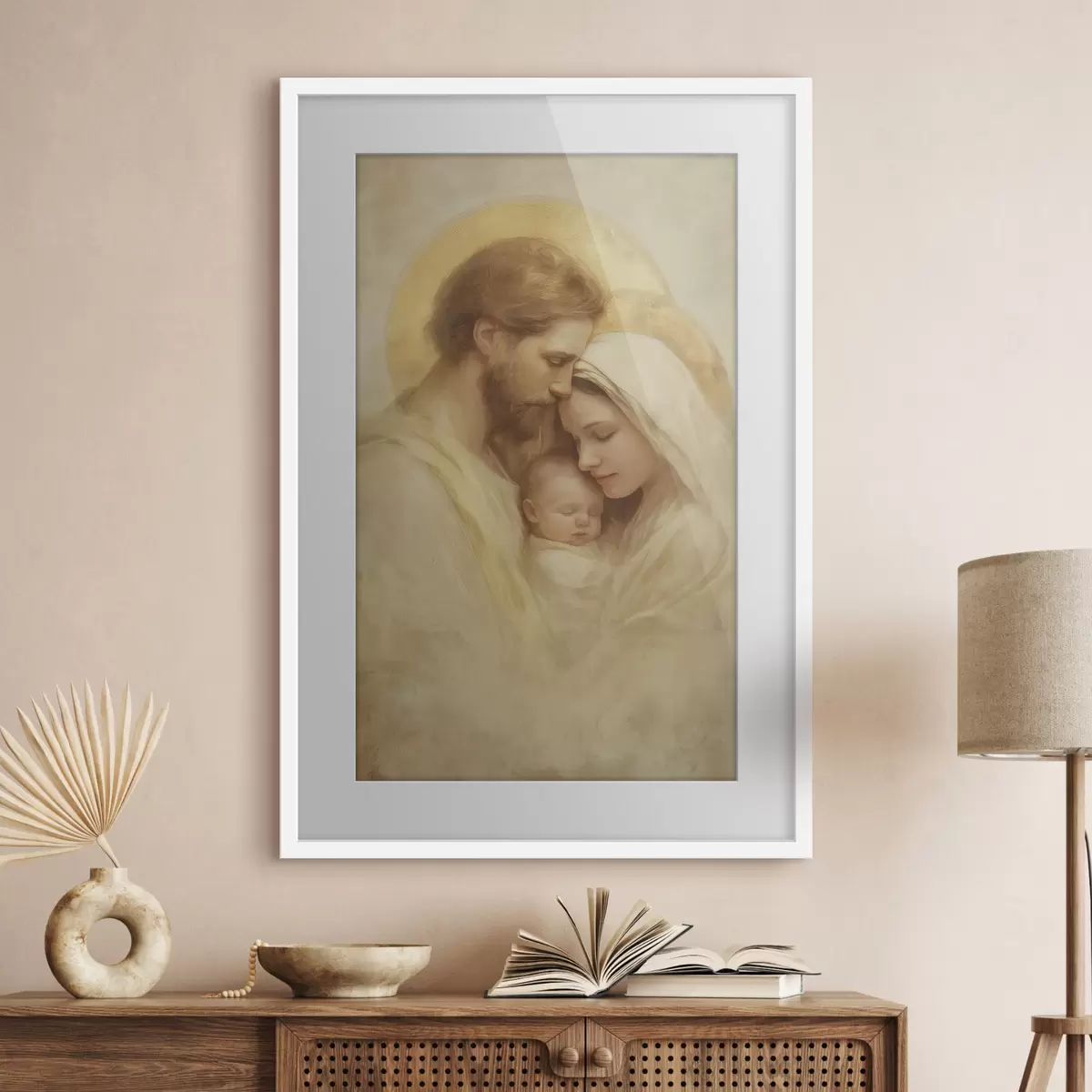 Poster Umarmung der Heiligen Familie f47141