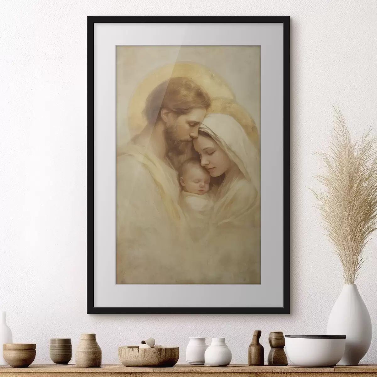 Poster Umarmung der Heiligen Familie f47141