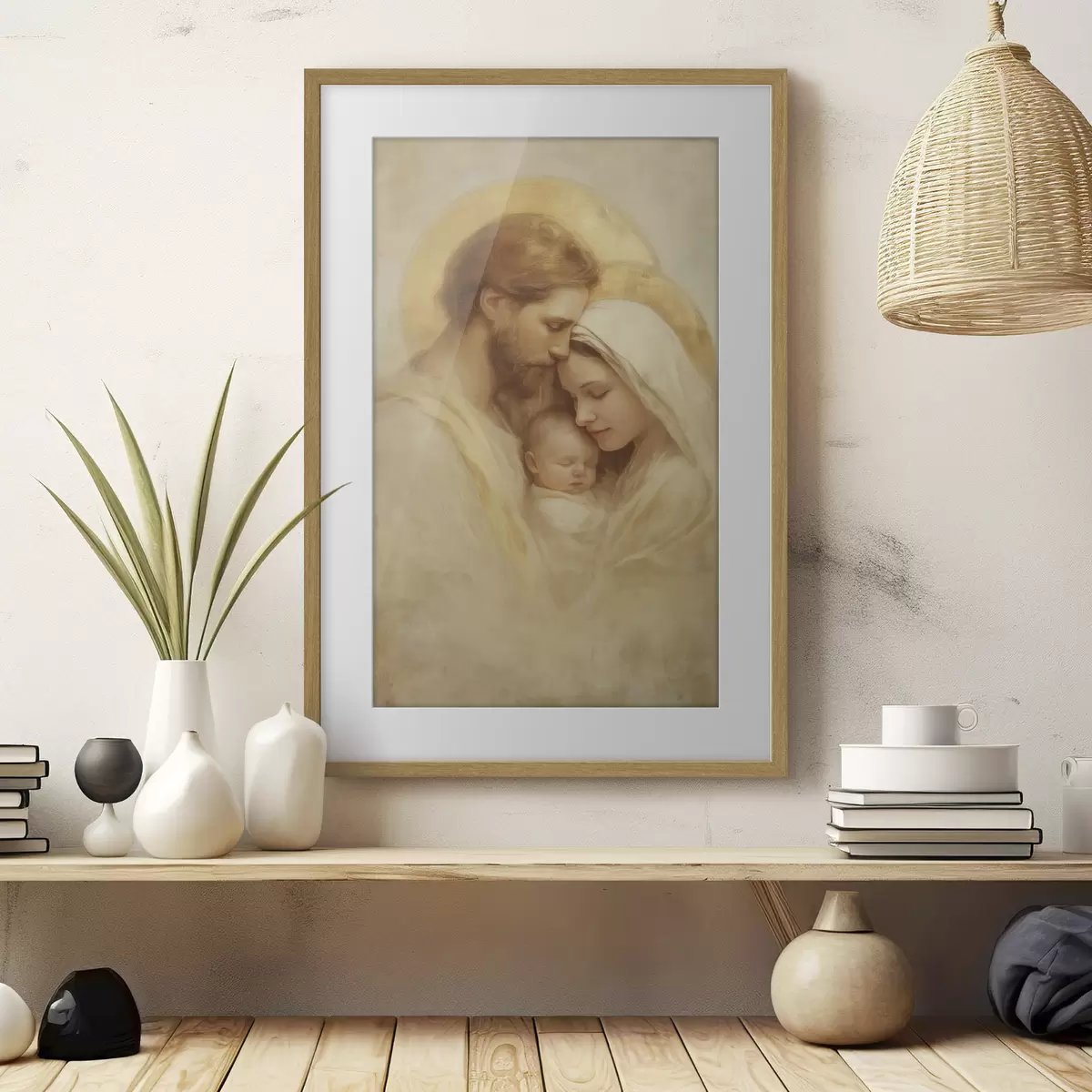 Poster Umarmung der Heiligen Familie f47141