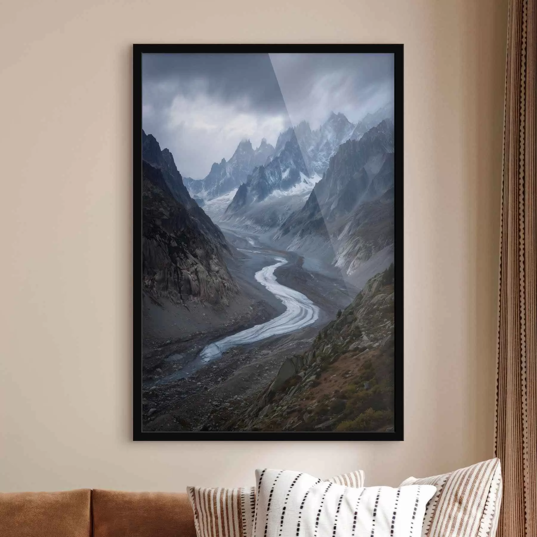 Fototapete Berglandschaft mit Wolken f47143