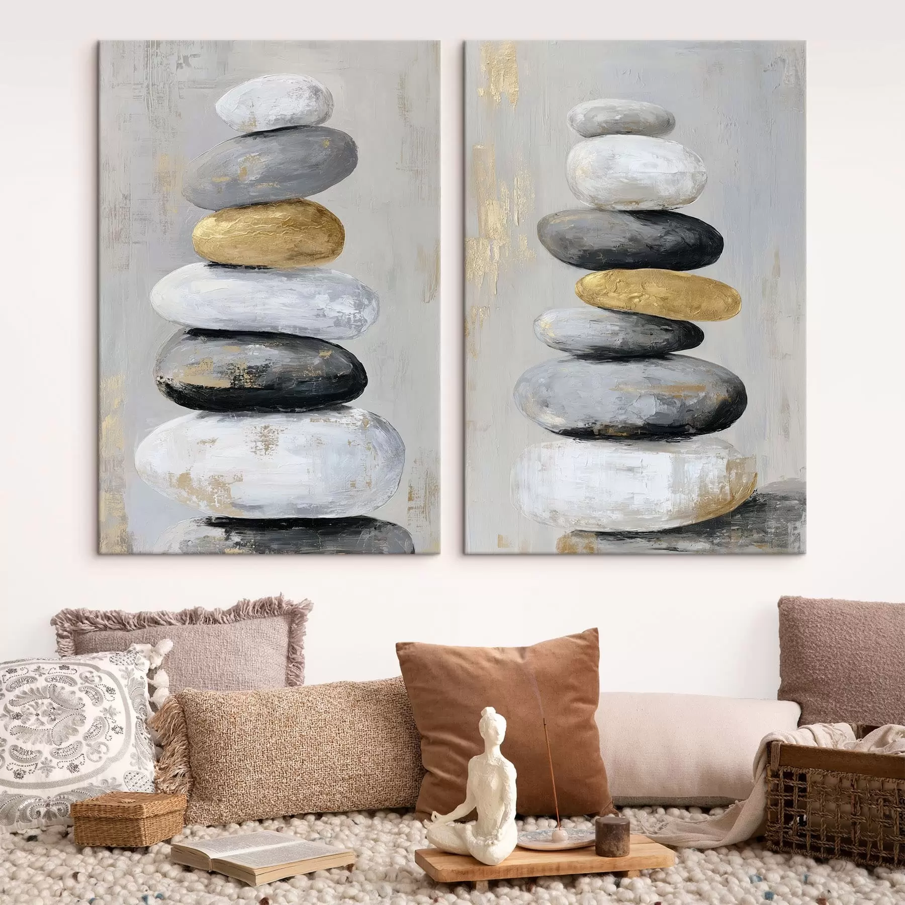 Fototapete große Steine im Stil der Malerei m01181