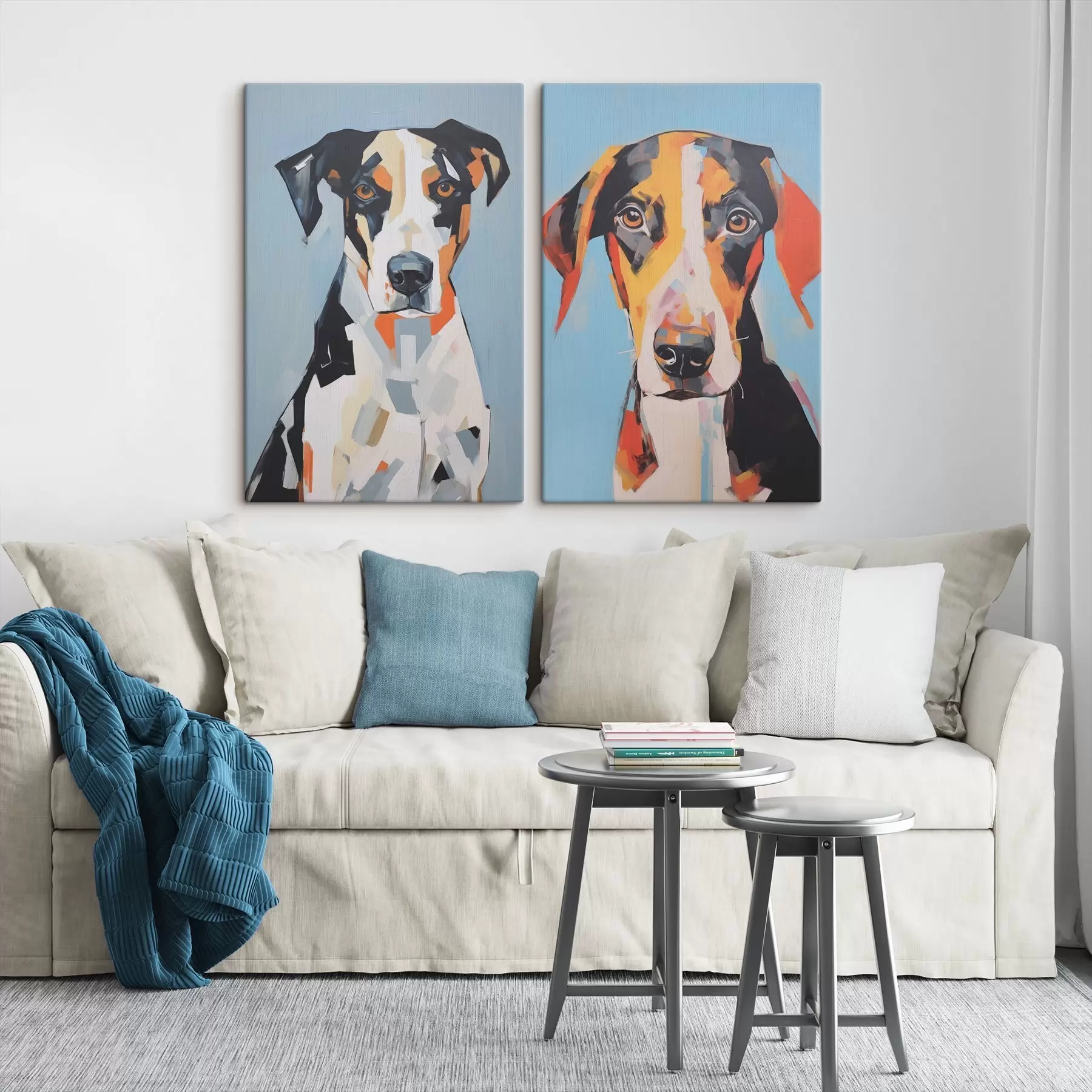 Fototapete Abstraktes Porträt eines Hundes m01189